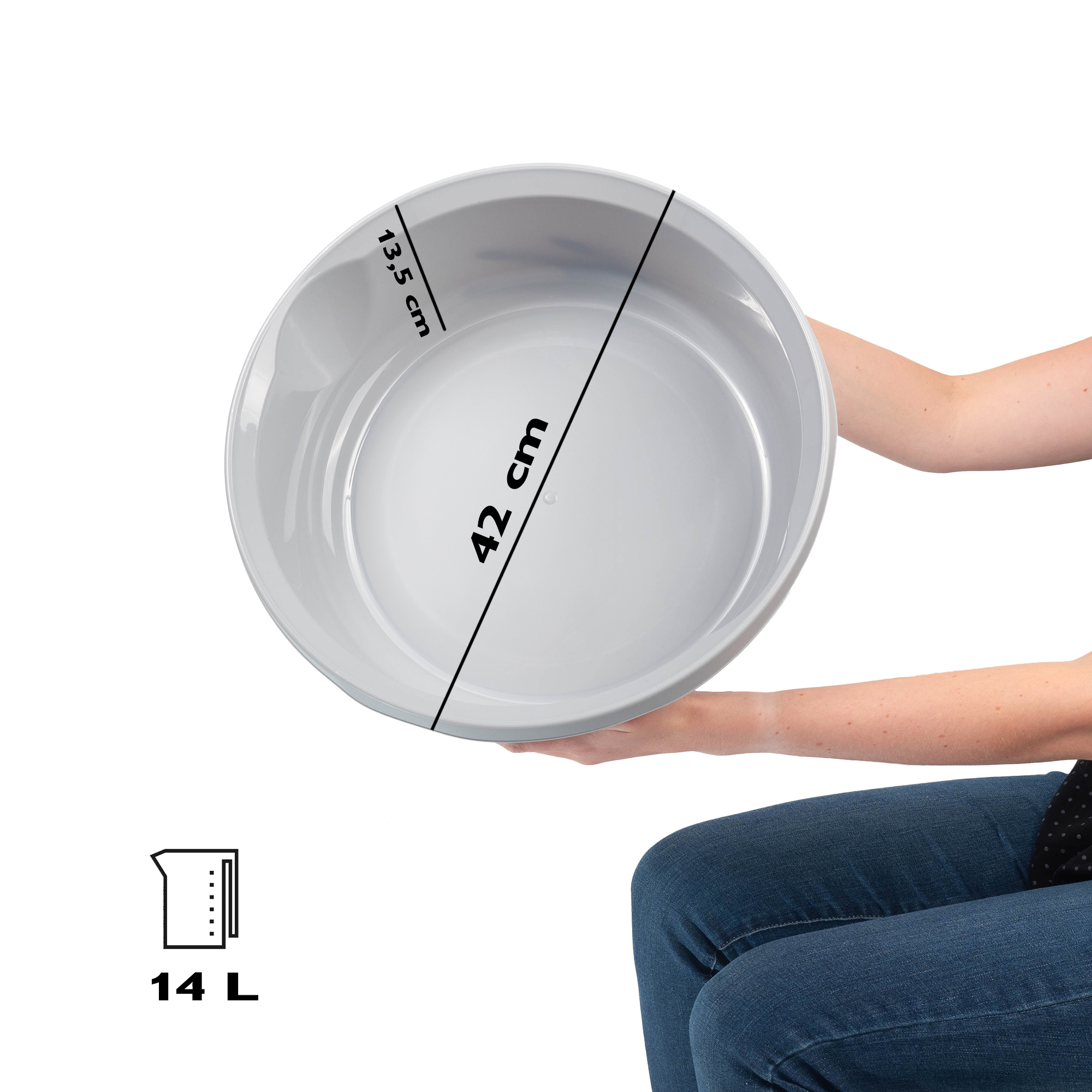 Miska łazienkowa Loja matowa 14L, szary