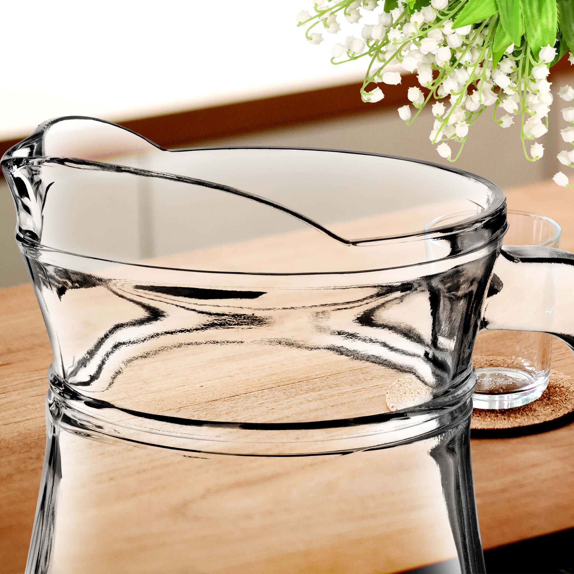 Zestaw szklanek Asti 300 ml 6 szt + Dzbanek Sanza 1,2L