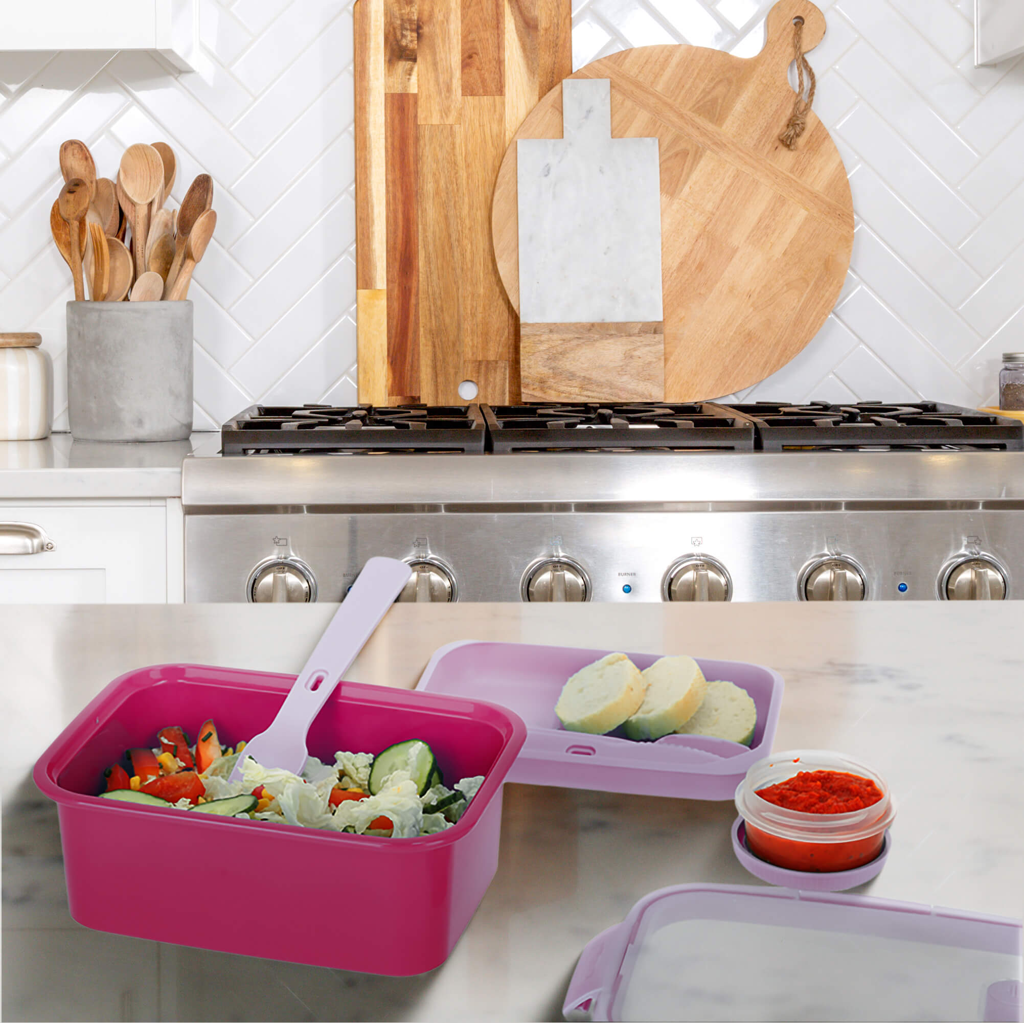 Pojemnik 1,2L Curver Go To Lunch, fioletowy