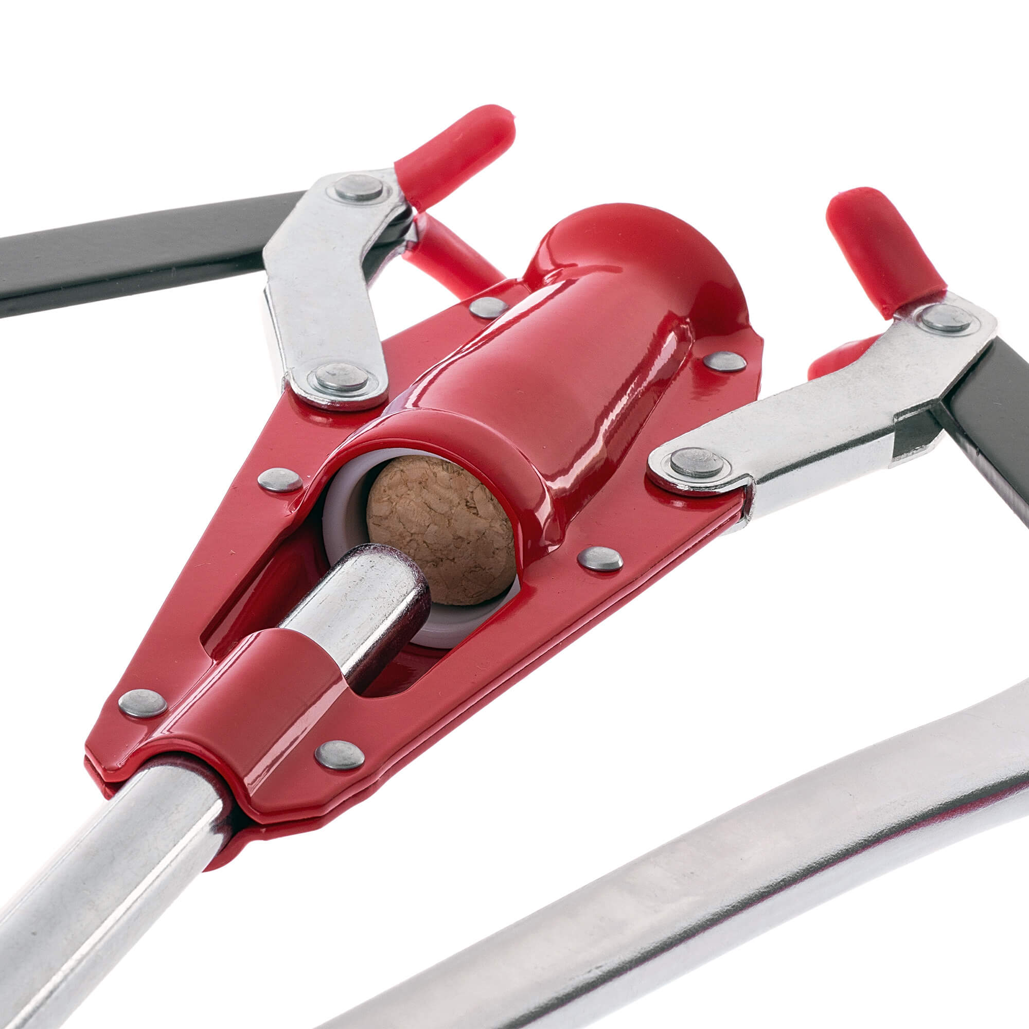 Korkownica dwuramienna Aliano 24 x 33 cm metalowa czerwona