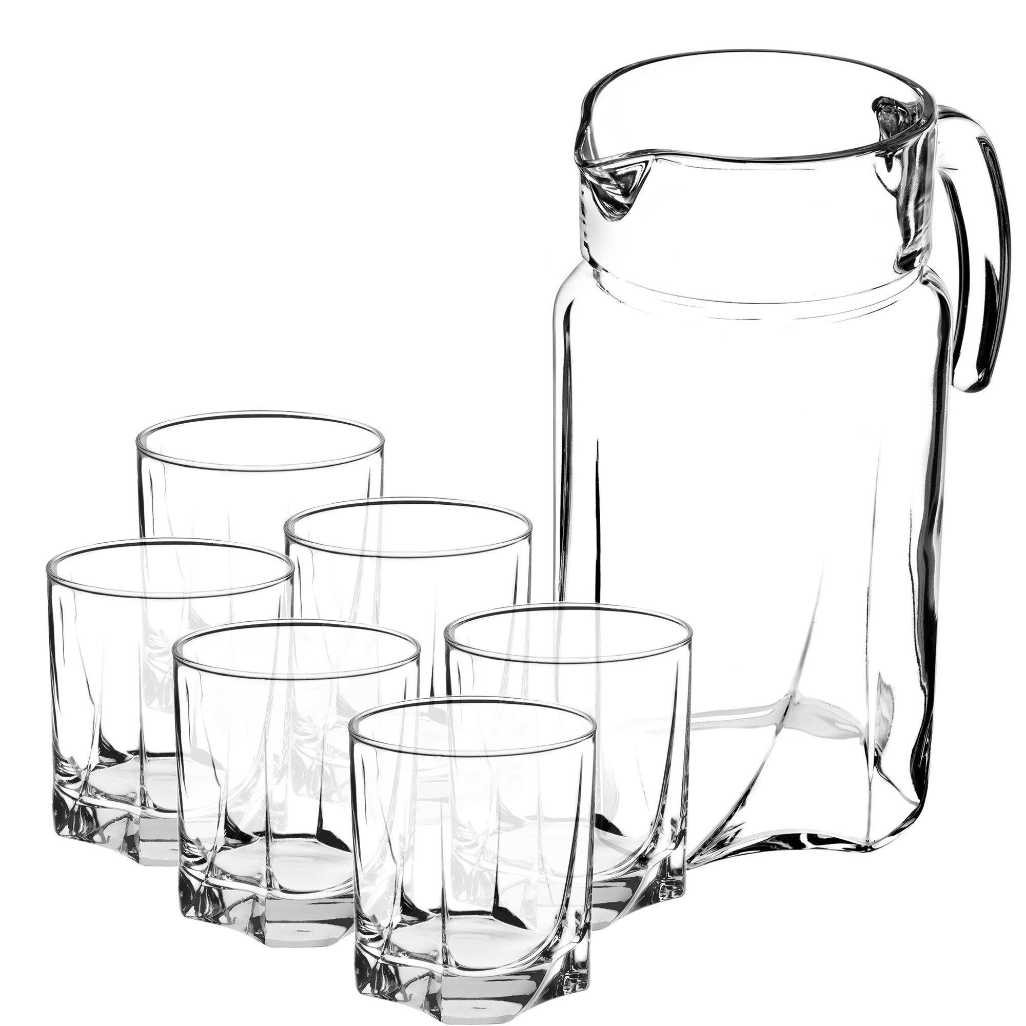Zestaw szklanek Meco 365 ml 6 szt + Dzbanek 1,7L