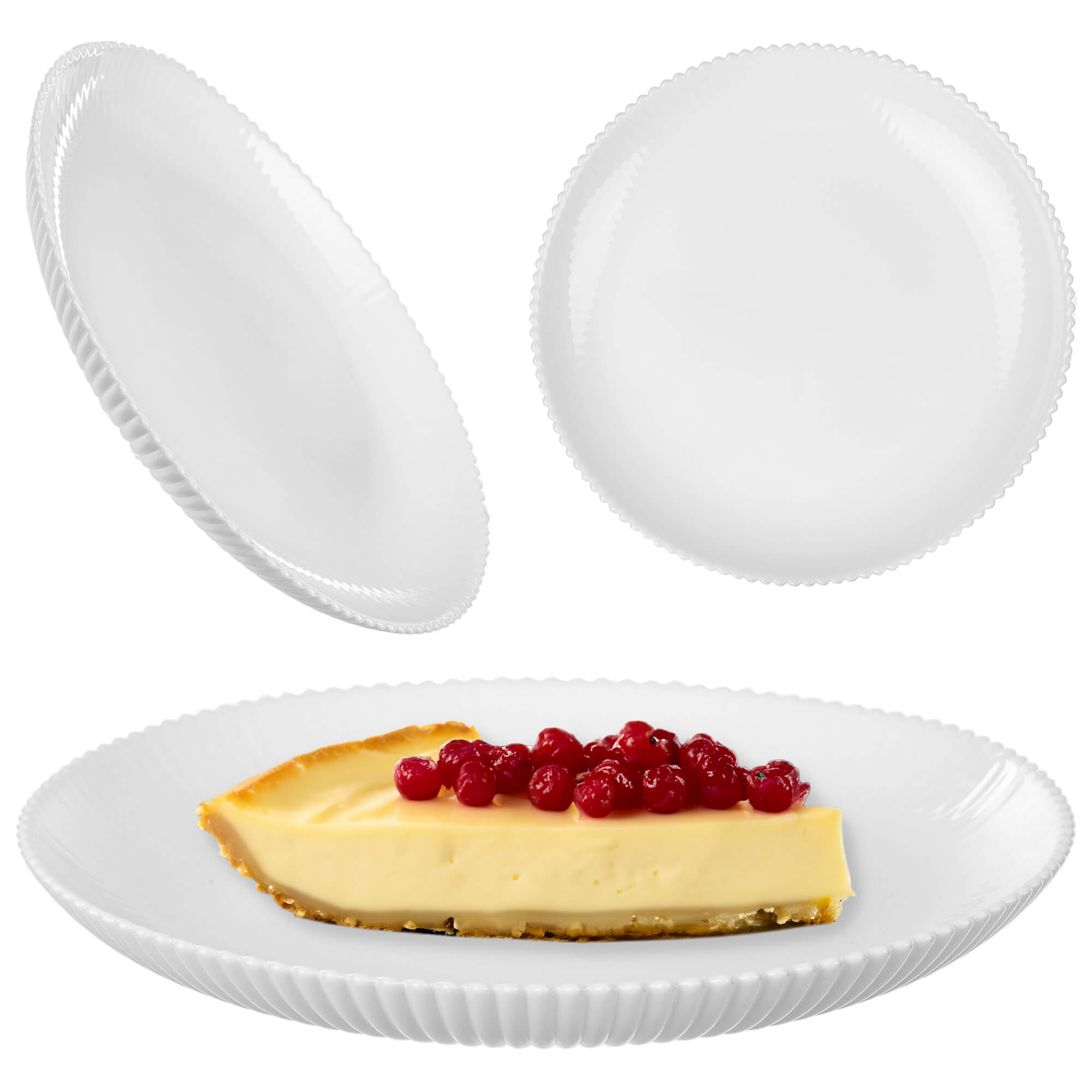 Talerz deserowy Regno 19 cm biały 1 szt.