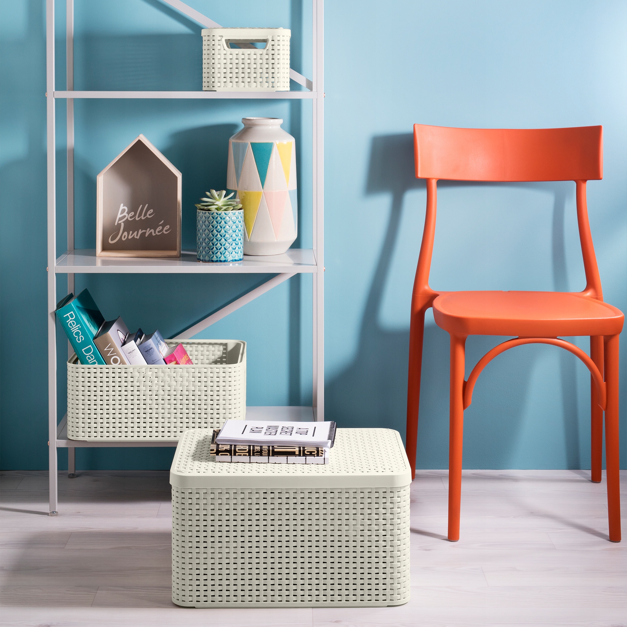 Pojemnik do przechowywania 30L Curver Style, kremowy