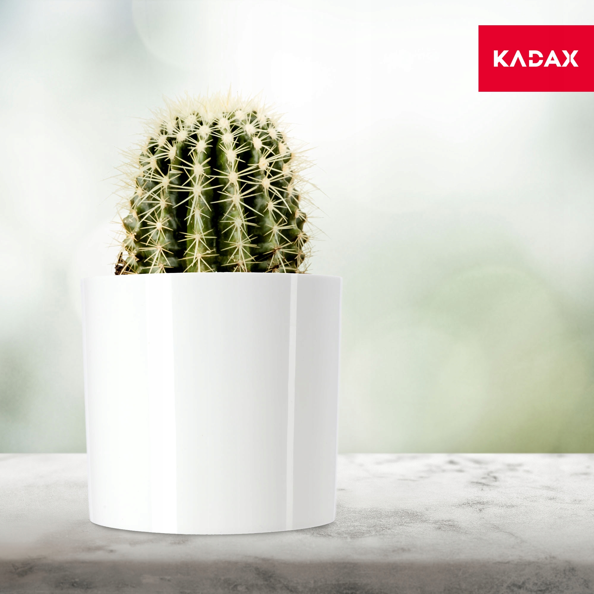 Doniczka na kwiaty okrągła Figari 11 cm, biała