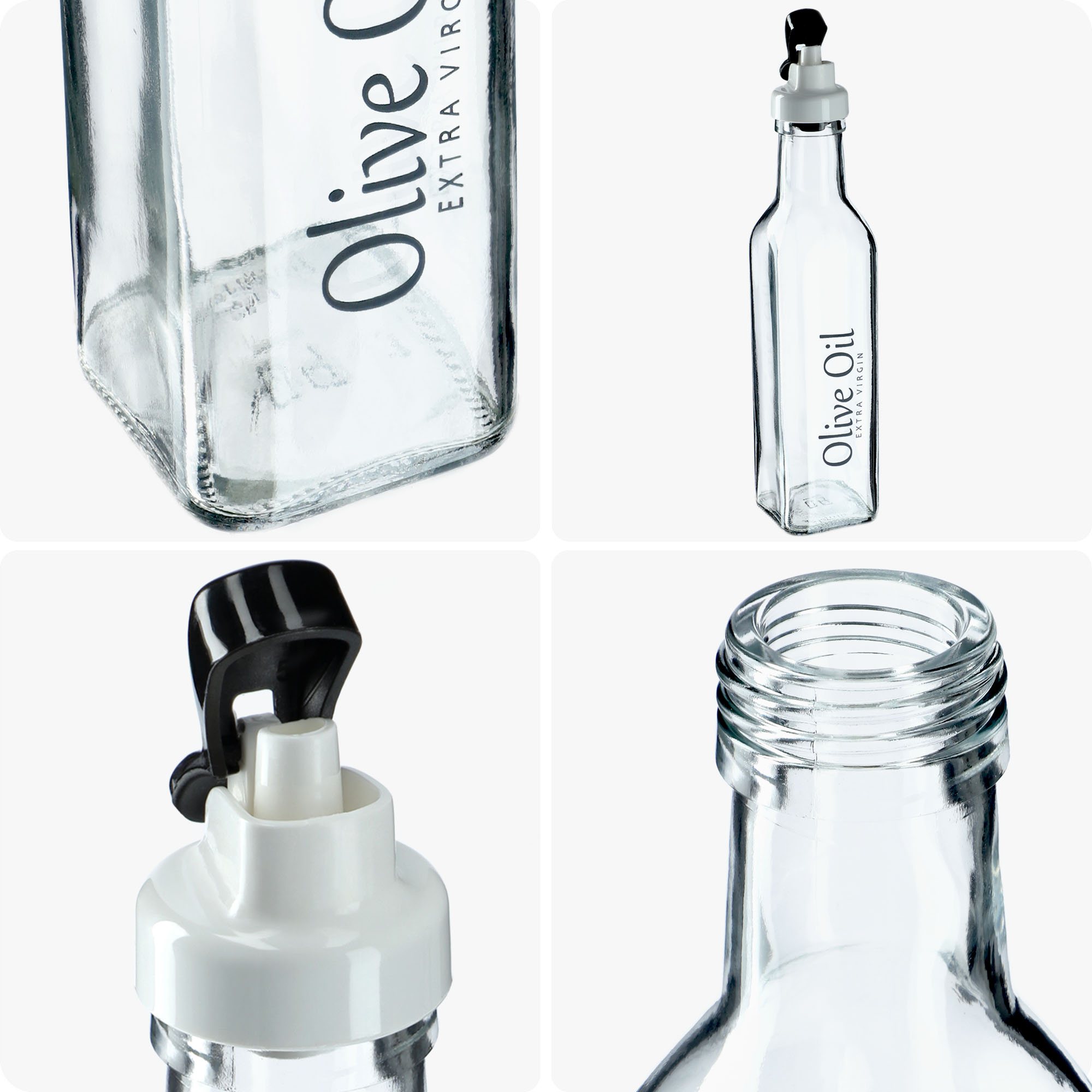 Butelka na oliwę Setri 0,5L dekorowana 1szt.