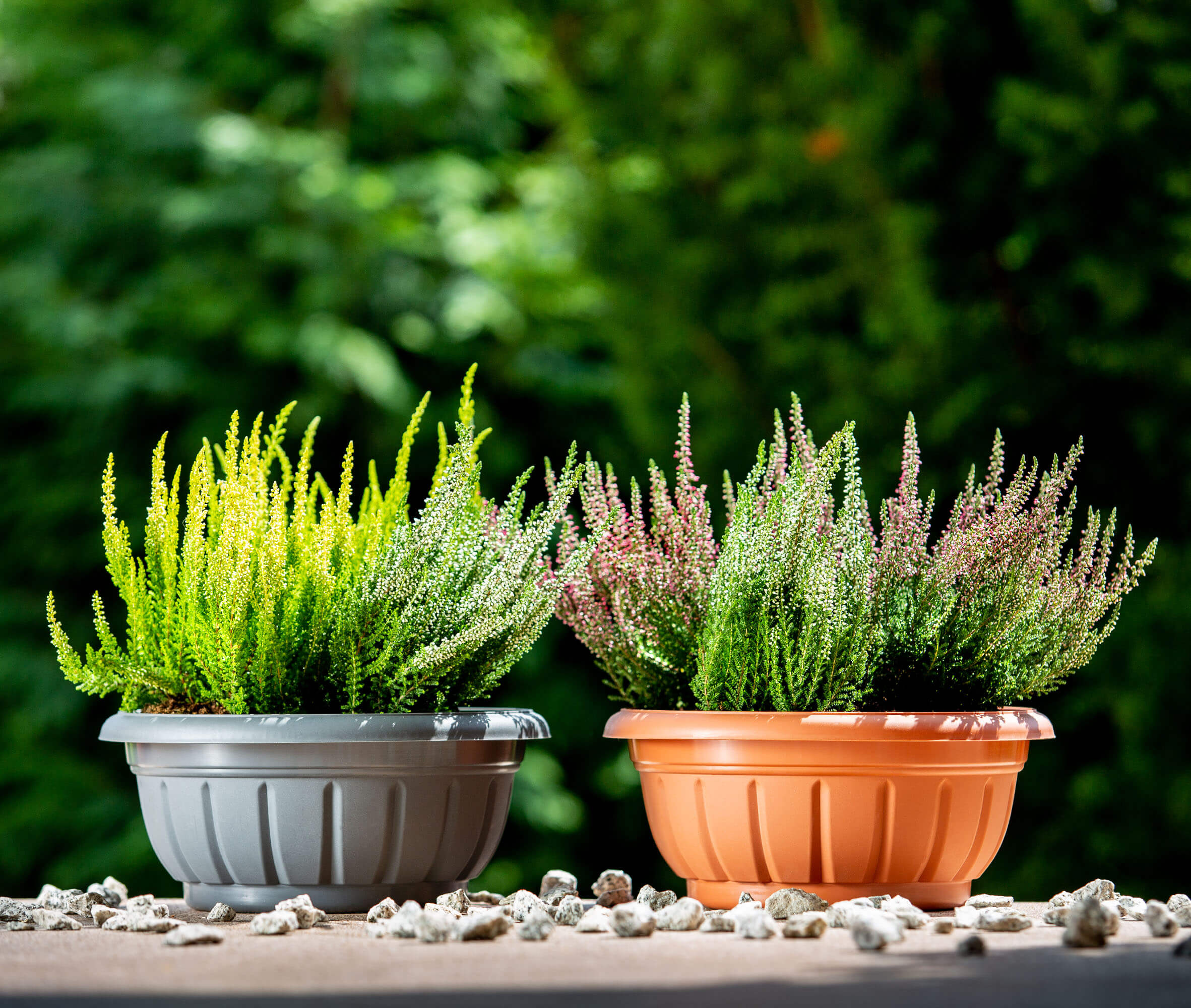 Misa na kwiaty Budrio grafit 26 cm, 2 szt.