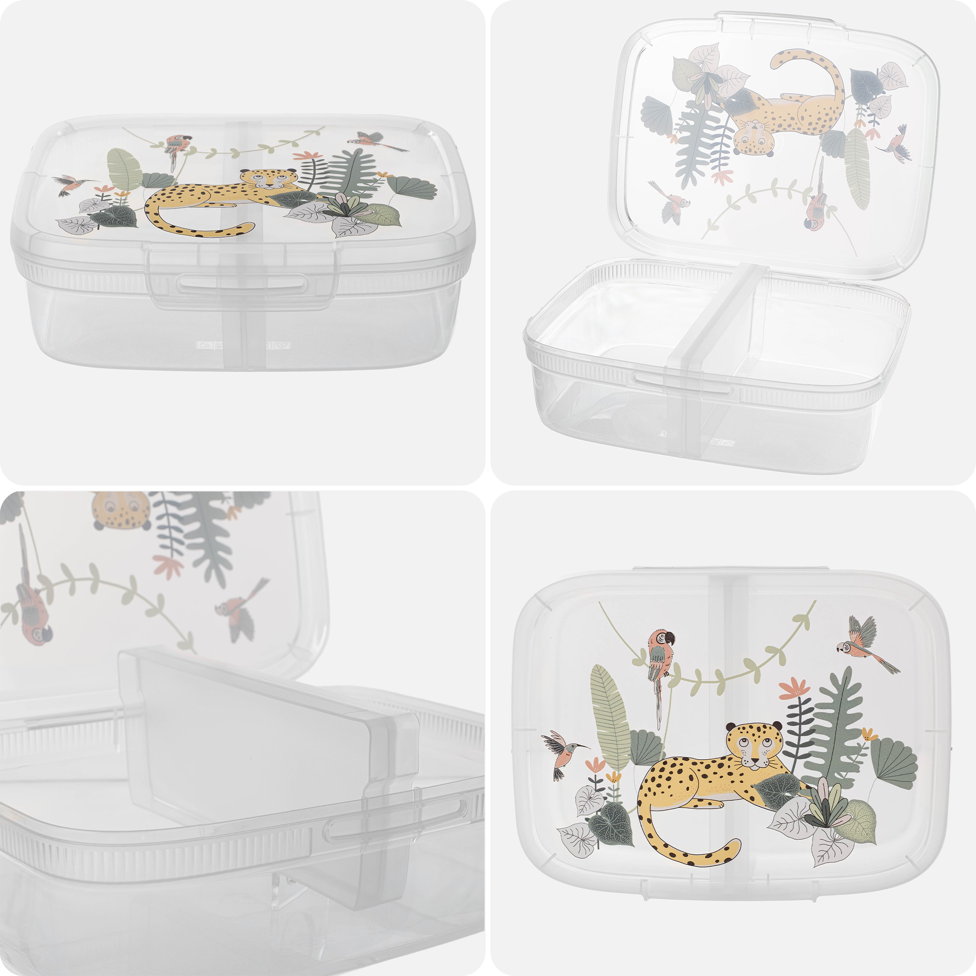 Pojemnik na żywność CURVER Snap Box prostokątny z przegrodą 1.8L