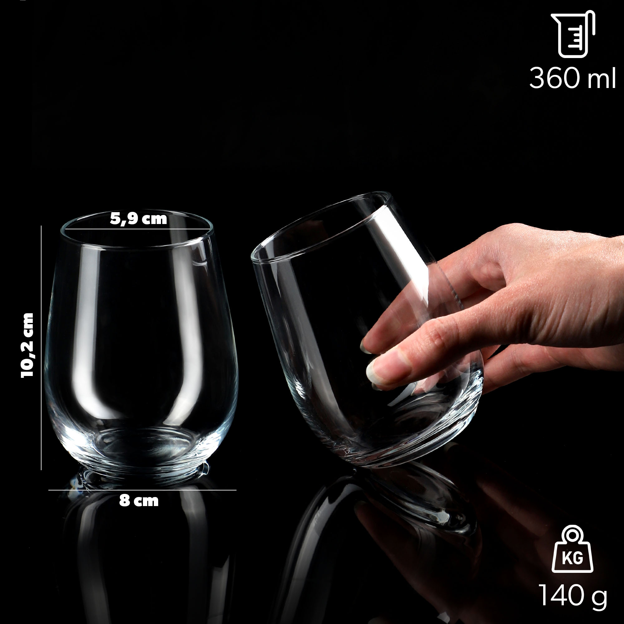 Szklanki Osen 360 ml, 6 szt.