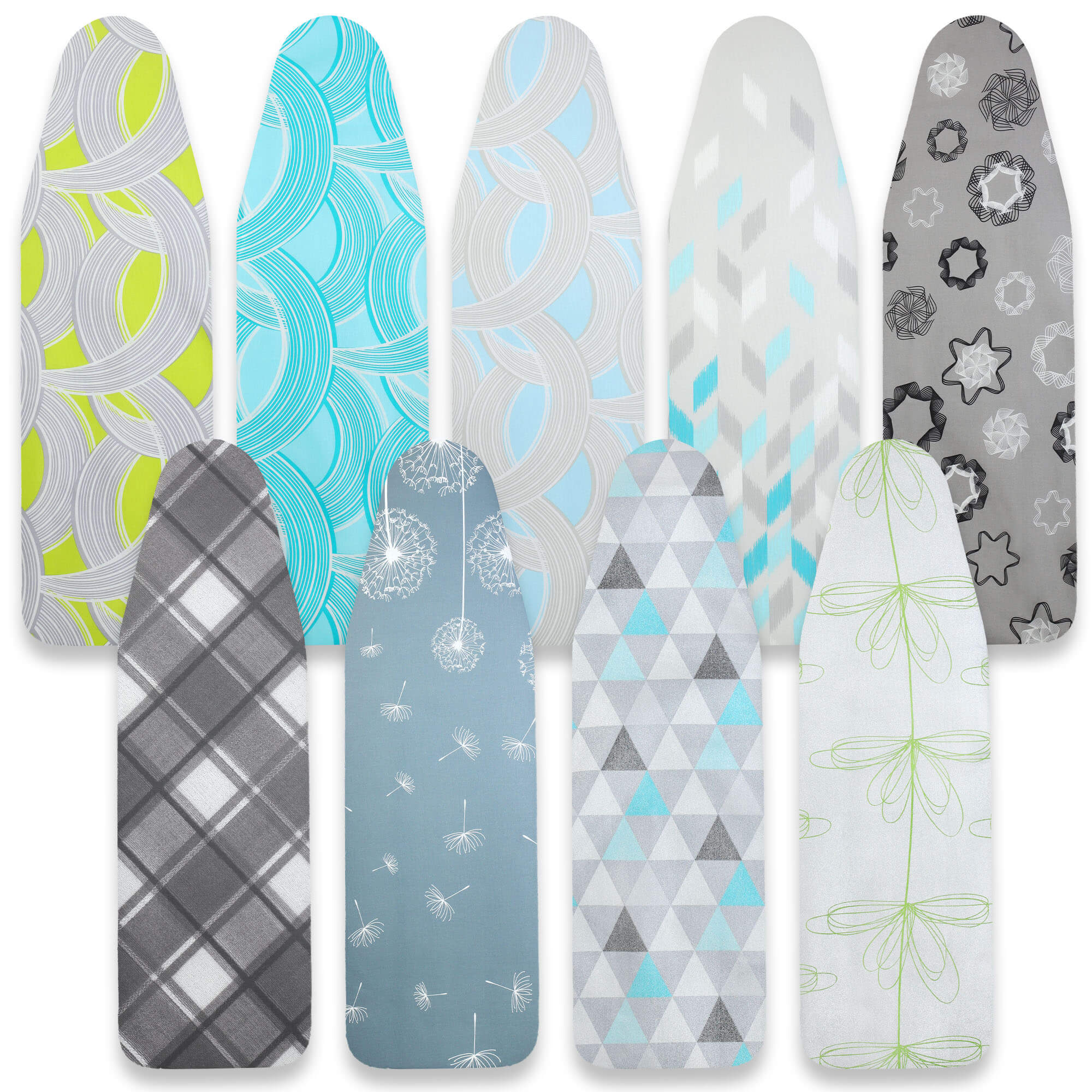 Pokrowiec na deskę do prasowania Cano 110x30cm naciągany podkład niebieskie linie