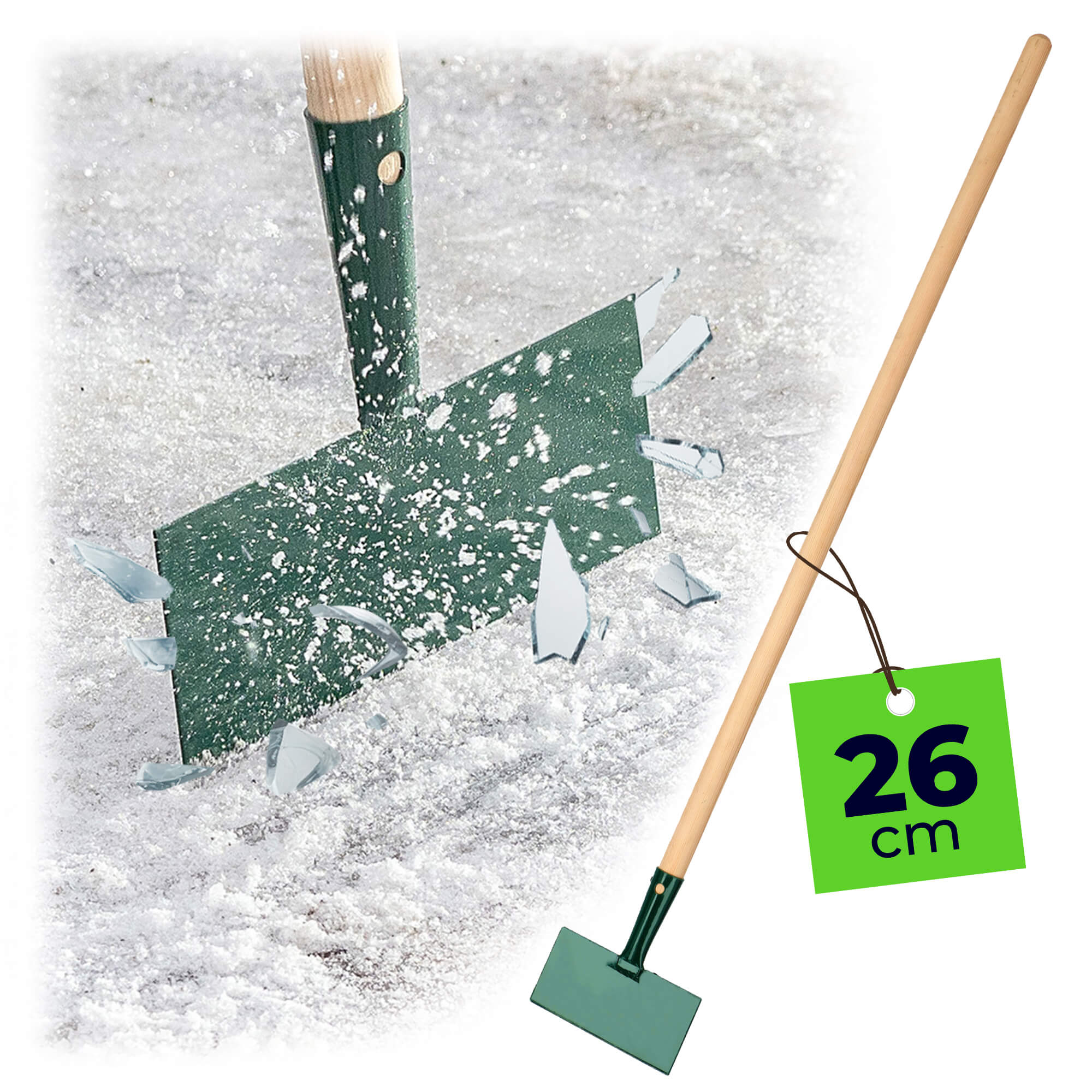 Skuwacz do lodu Arsuk 111 cm, zielony