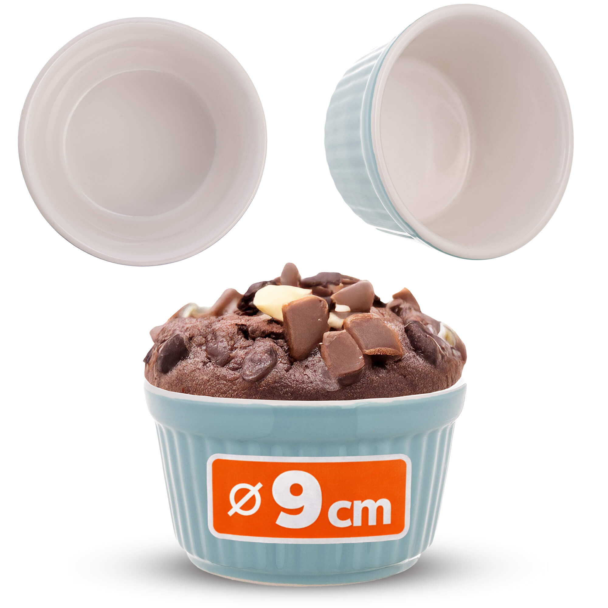 Naczynie ceramiczne do zapiekania Maes 9 x 5 cm miętowe 1 szt.