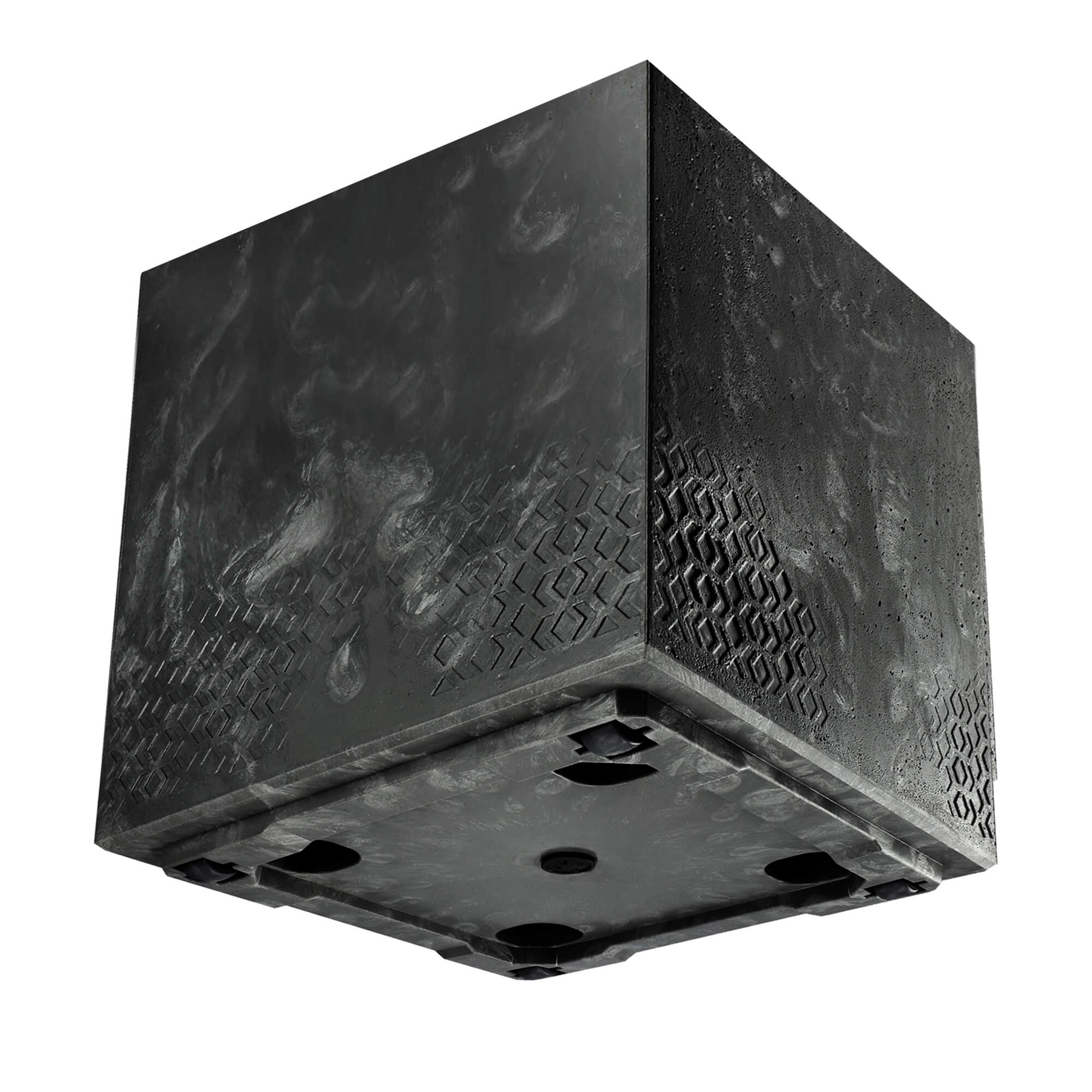 Donica na kółkach Sore 40cm czarny beton