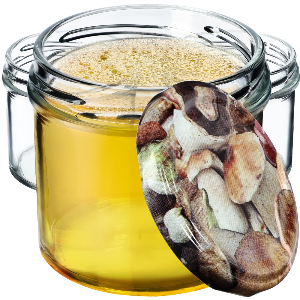 Słoiki Vigo 140ml 10szt 66mm + wieczko "Grzyby"