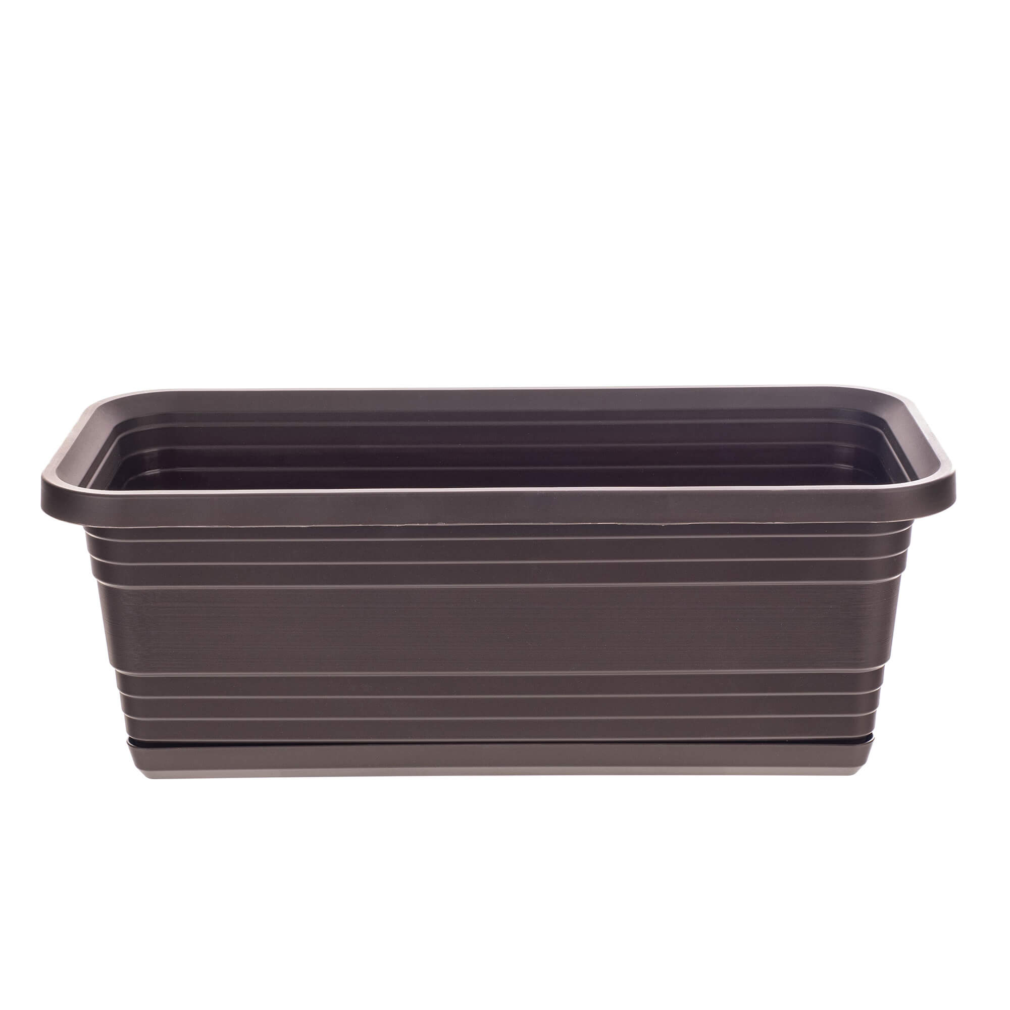 Skrzynka balkonowa z podstawką Paulin 40cm mokka