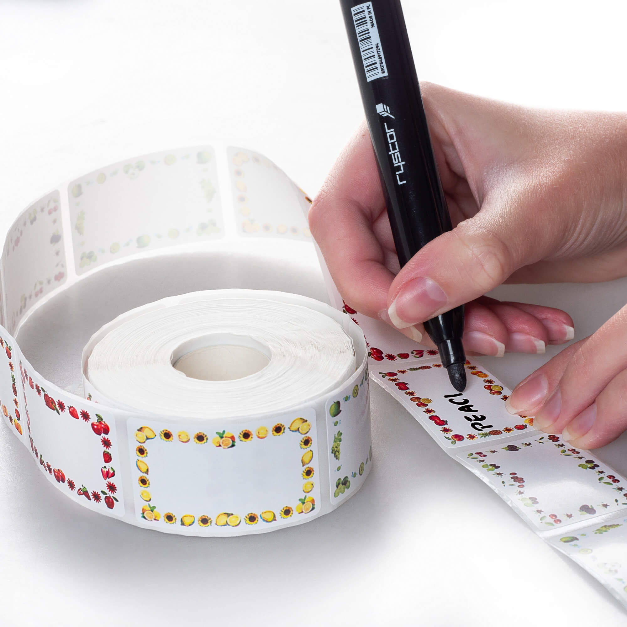 Etykiety samoprzylepne Sefro 5 x 3 cm kolorowe 500 szt.