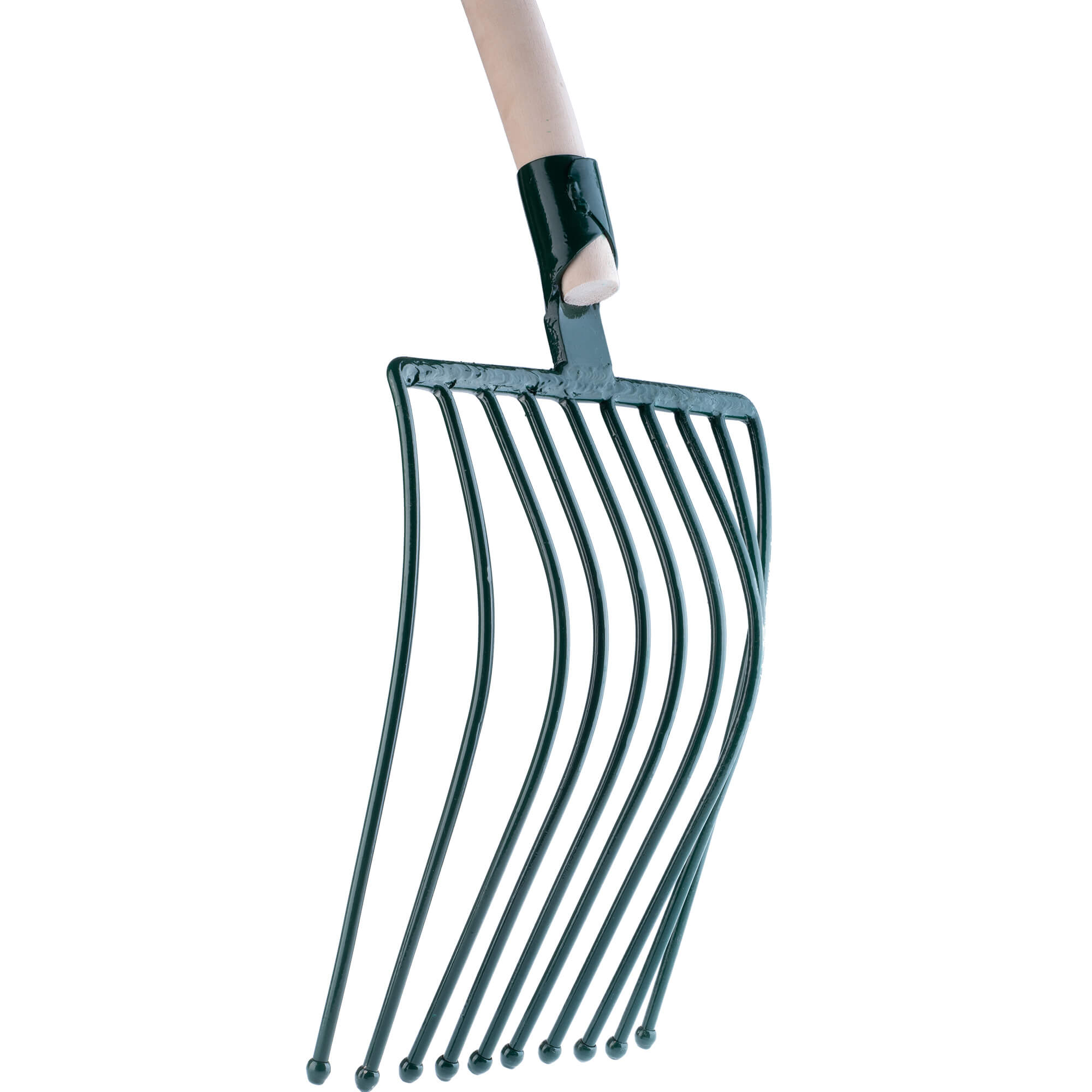 Widły metalowe Varzi 10-zębne 138 cm, zielone