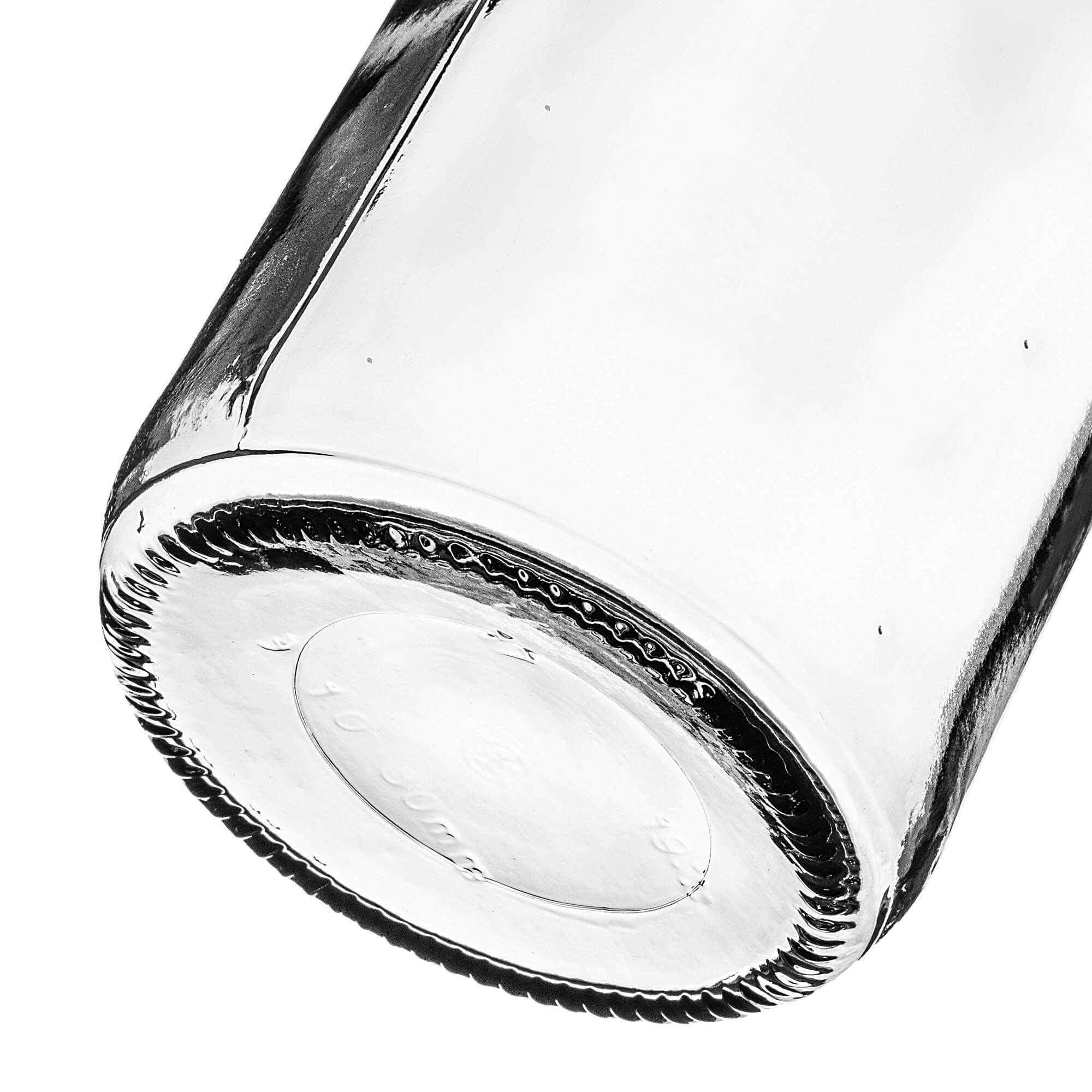 Szklana butelka na mleko Corlo 1L z białą zakrętką fi 53mm 1 szt.