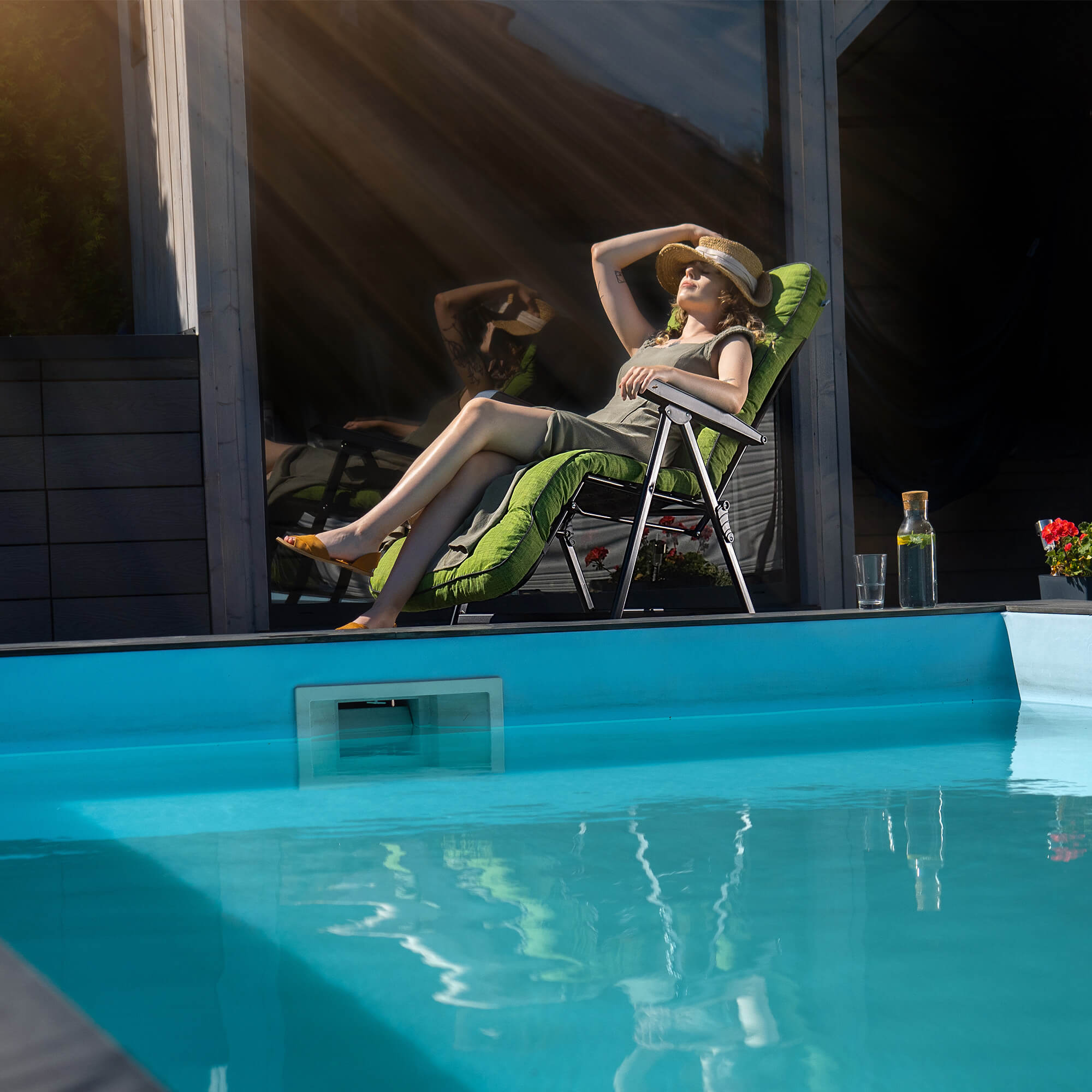 Fotel ogrodowy Almeria Plus zielony