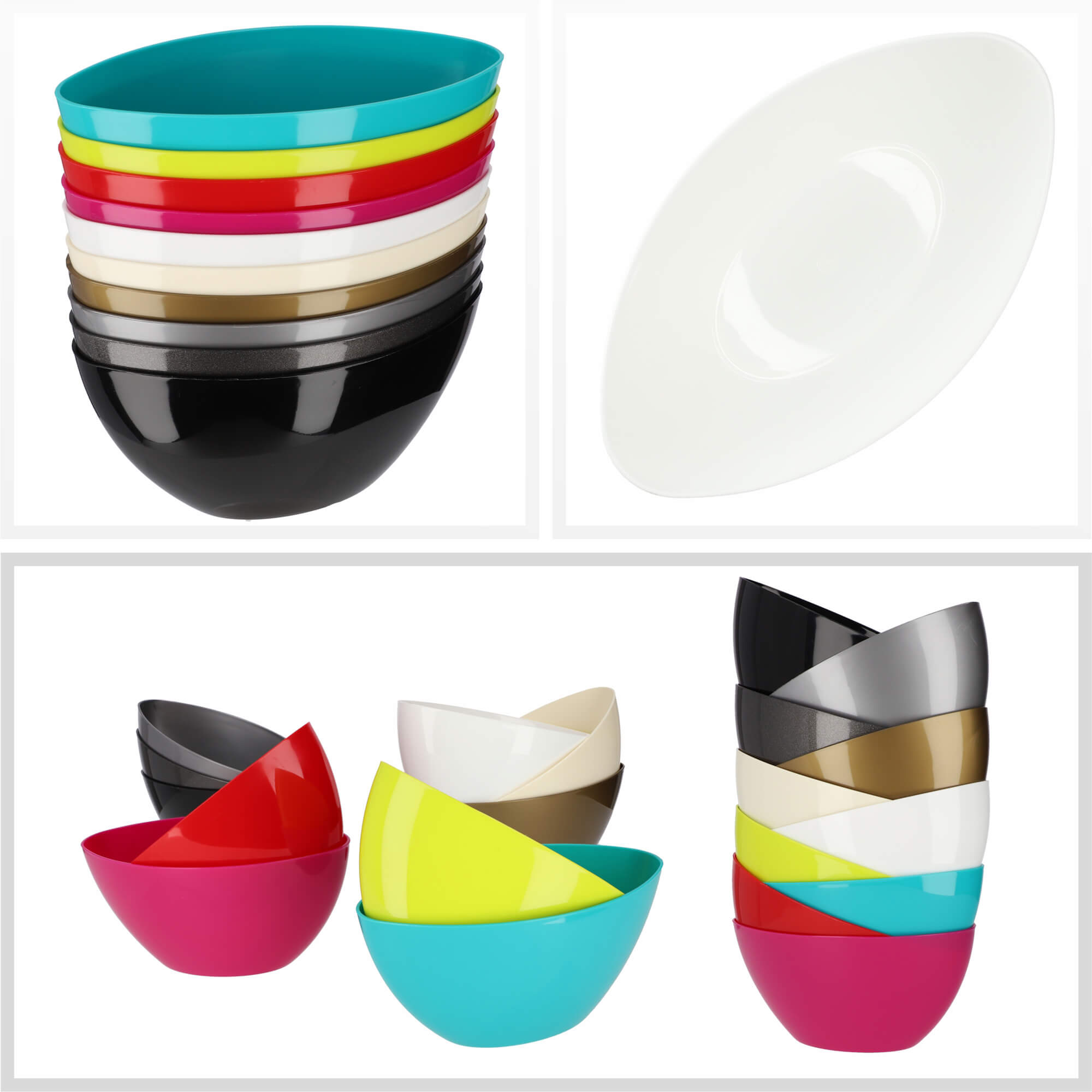 Doniczka na kwiaty Ptuj owalna 38 cm, biała