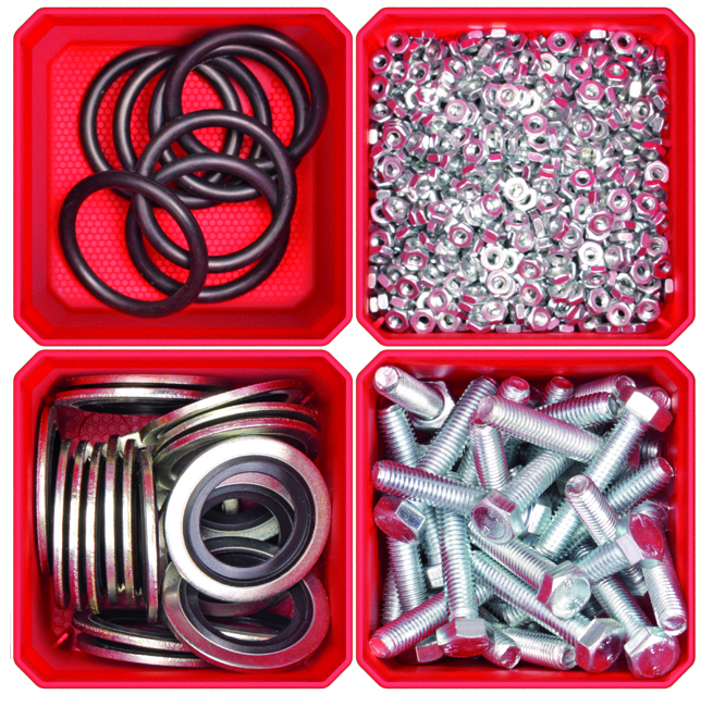 KISTENBERG Zestaw Kubeczków Tager wysokie 1111 - KTBL1111 - czerwony