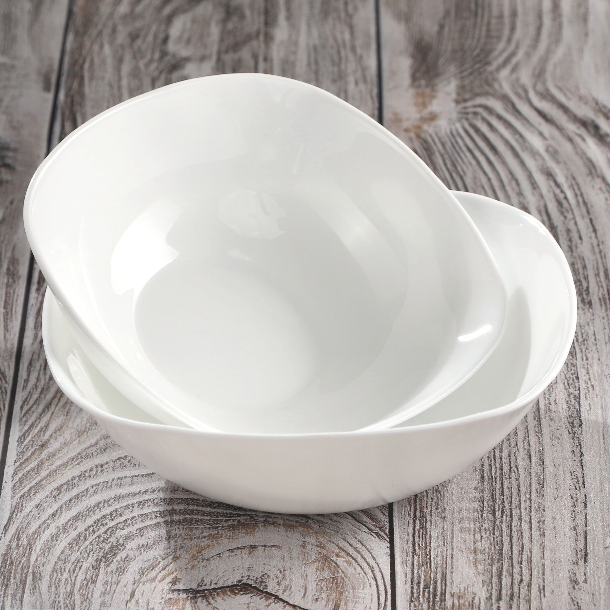 Salaterka szklana biała 16 cm, 3 szt.