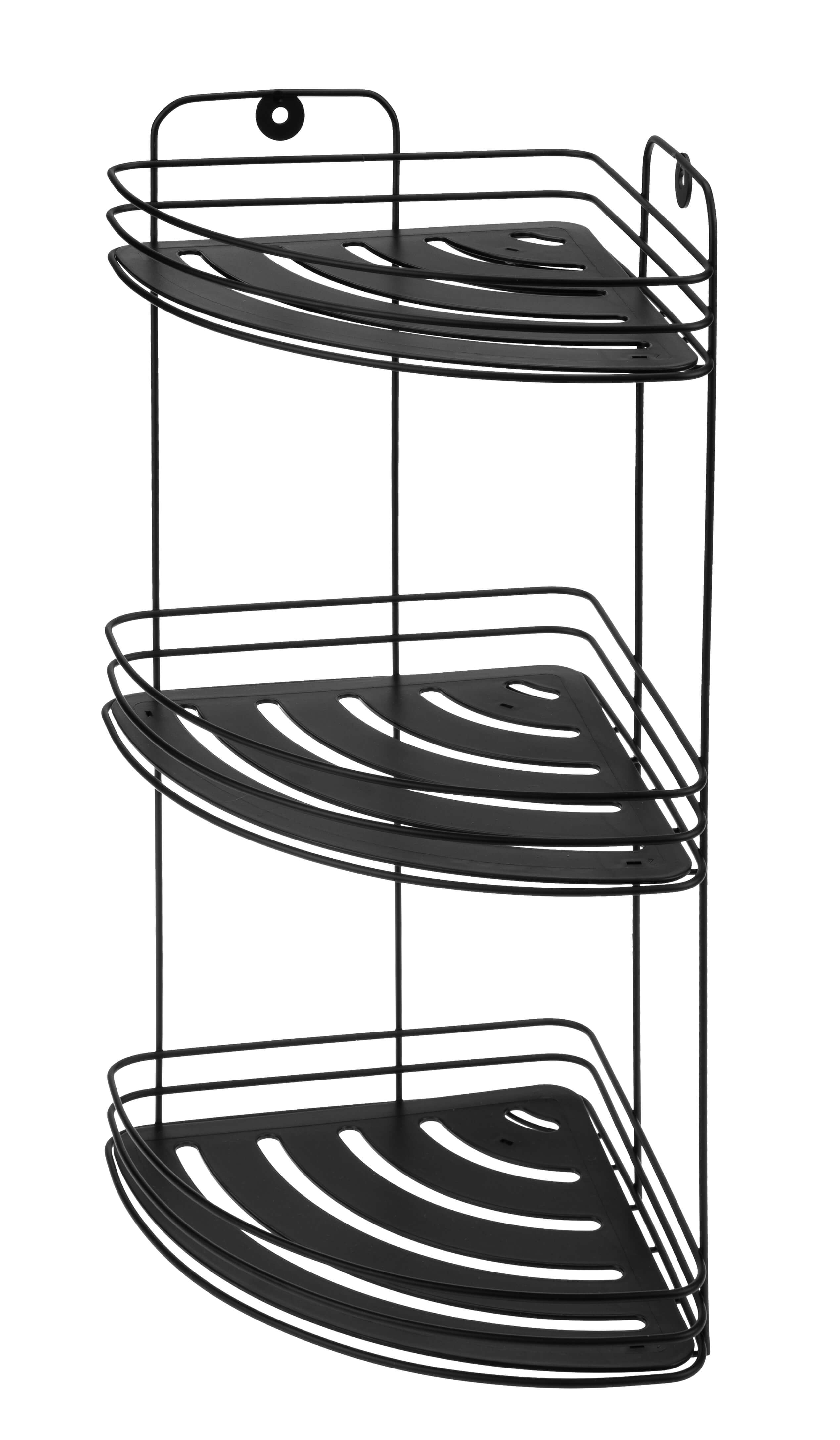 Półka łazienkowa narożna 40 x 20 cm, 3-poziomowa