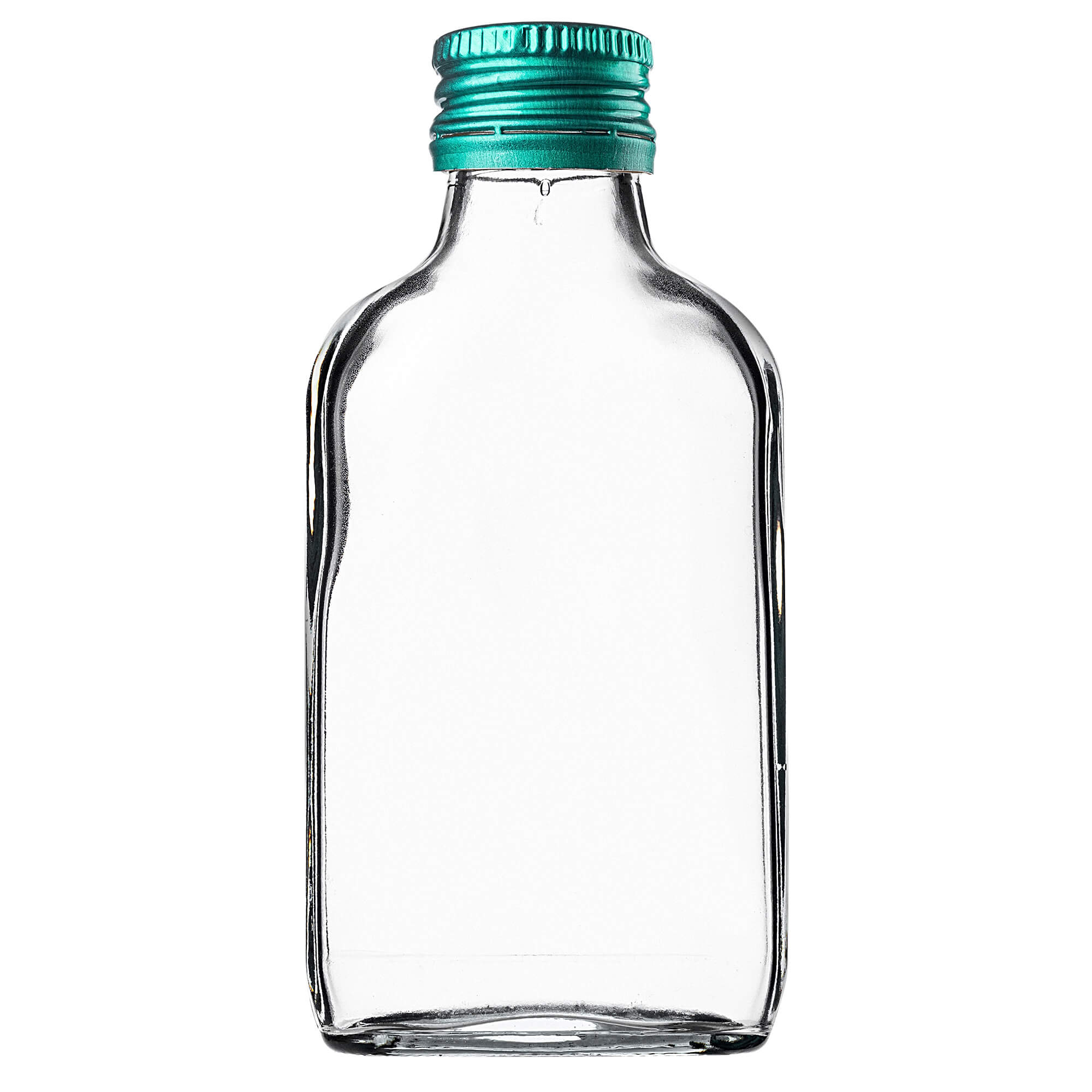 Butelka piersiówka Viane 100ml z zieloną zakrętką 1 szt.