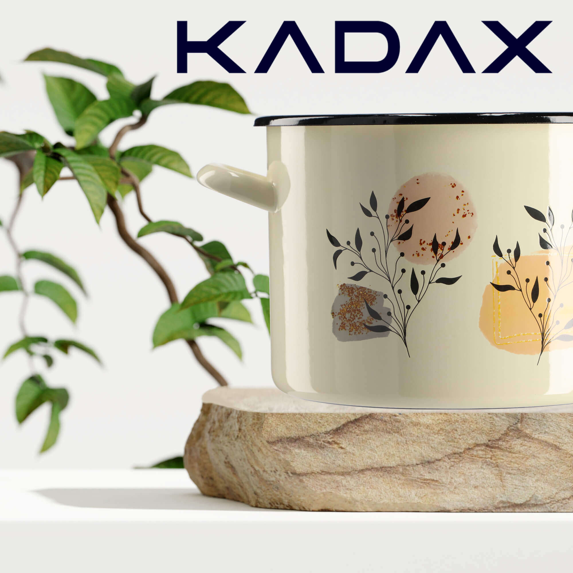 Garnek Emaliowany Luca 3.4L, liście