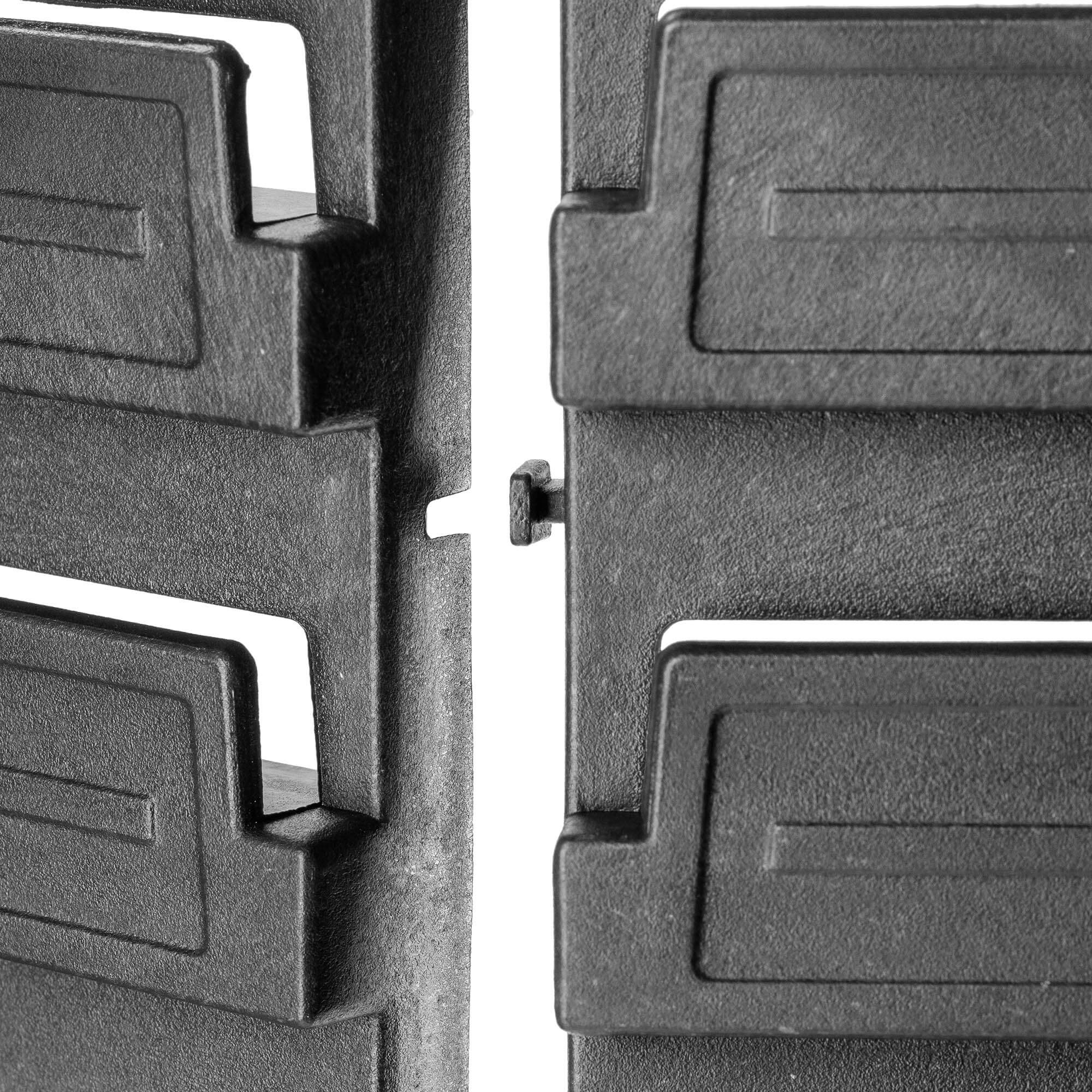 Tablica warsztatowa Lokke 174 elementy 232 x 78 cm, czerwona