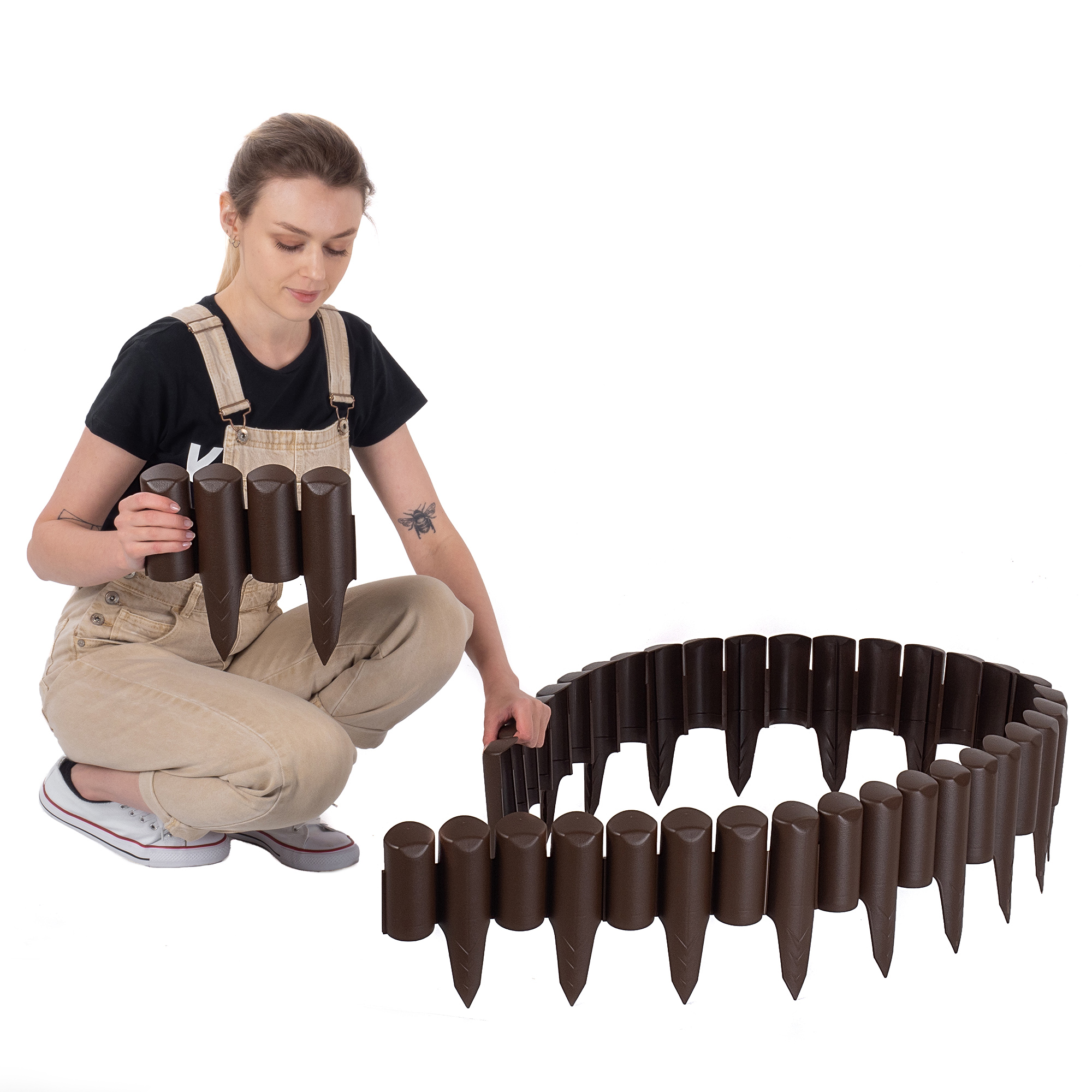 Palisada ogrodowa Fertilla brąz 5m