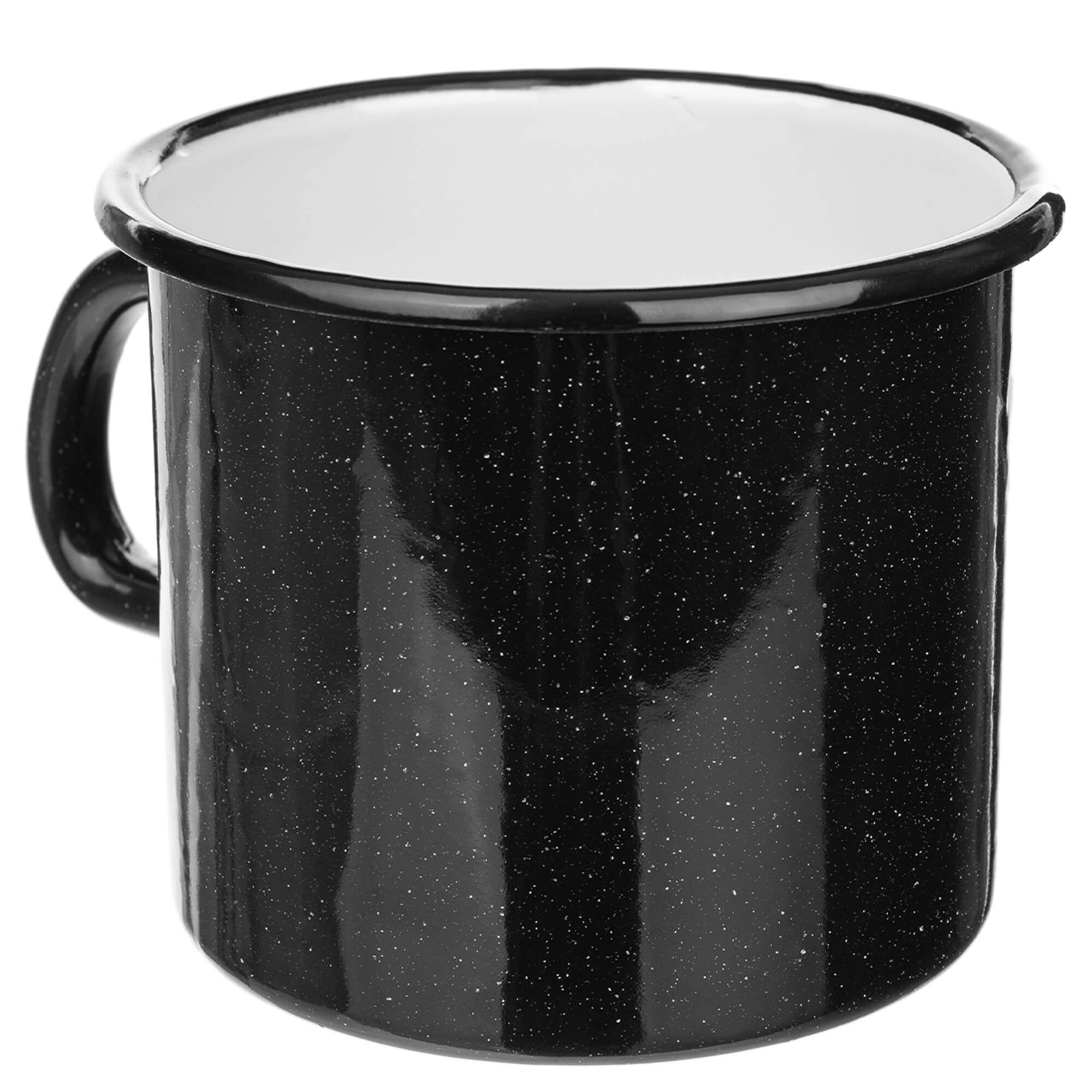 Kubek emaliowany Scerni 1150 ml czarny