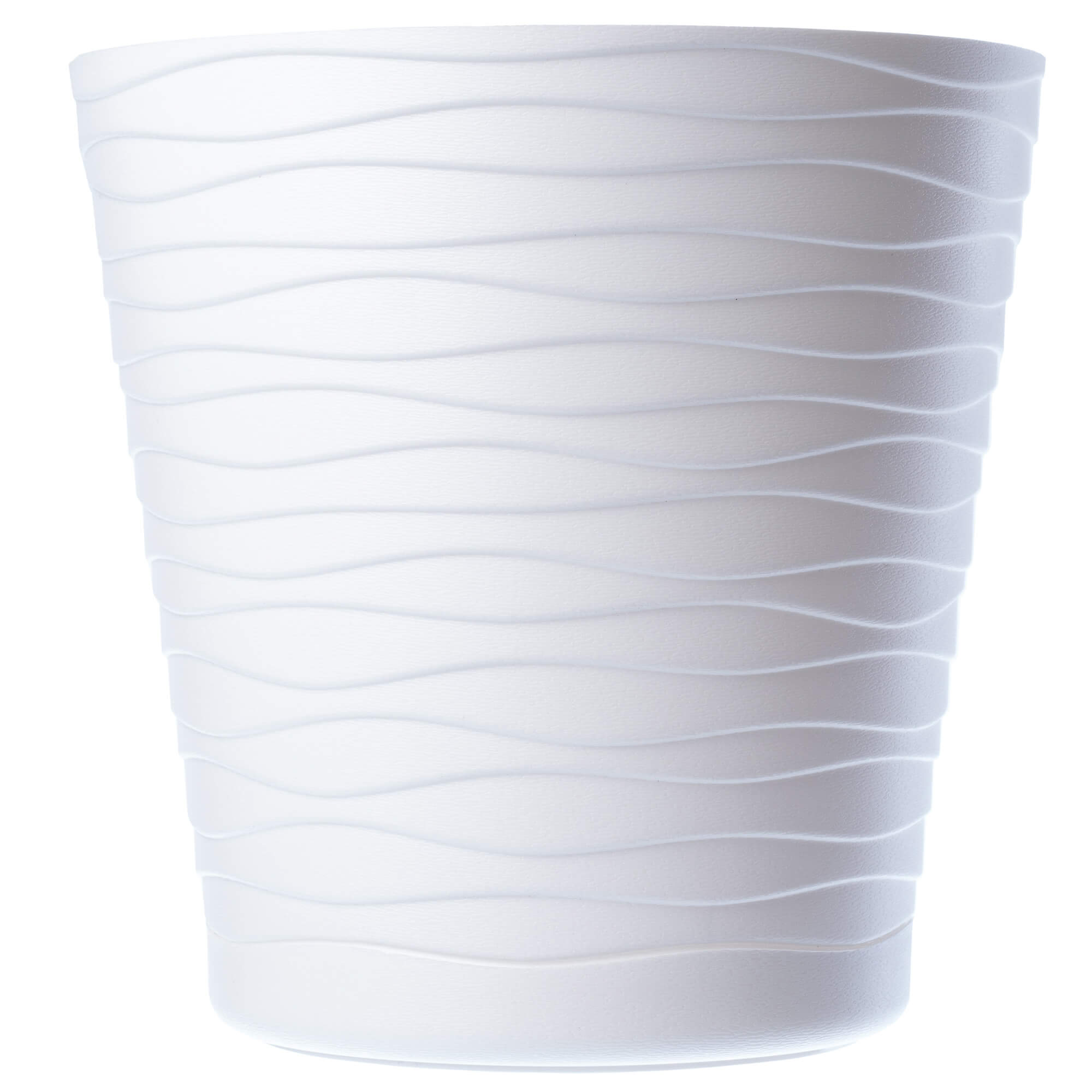 Doniczka z podstawką Greve 21 cm, biała