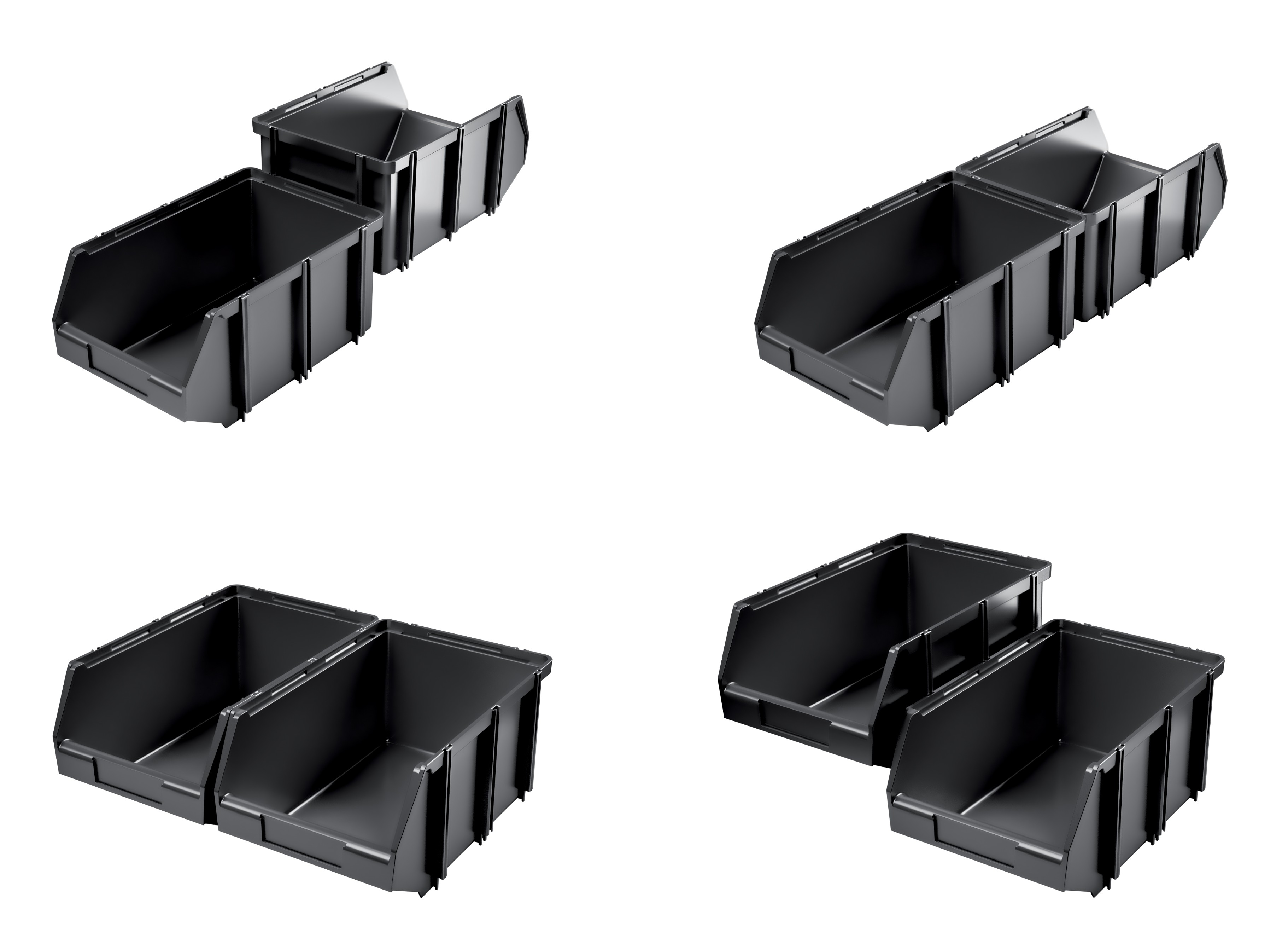 KISTENBERG Kuweta warsztatowa Click Box 45 - KCB45 - czarny