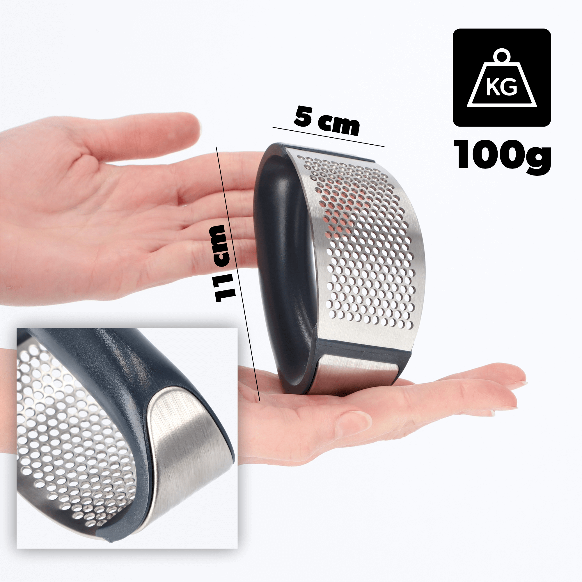 Ręczny wyciskacz do czosnku z wygodnym uchwytem