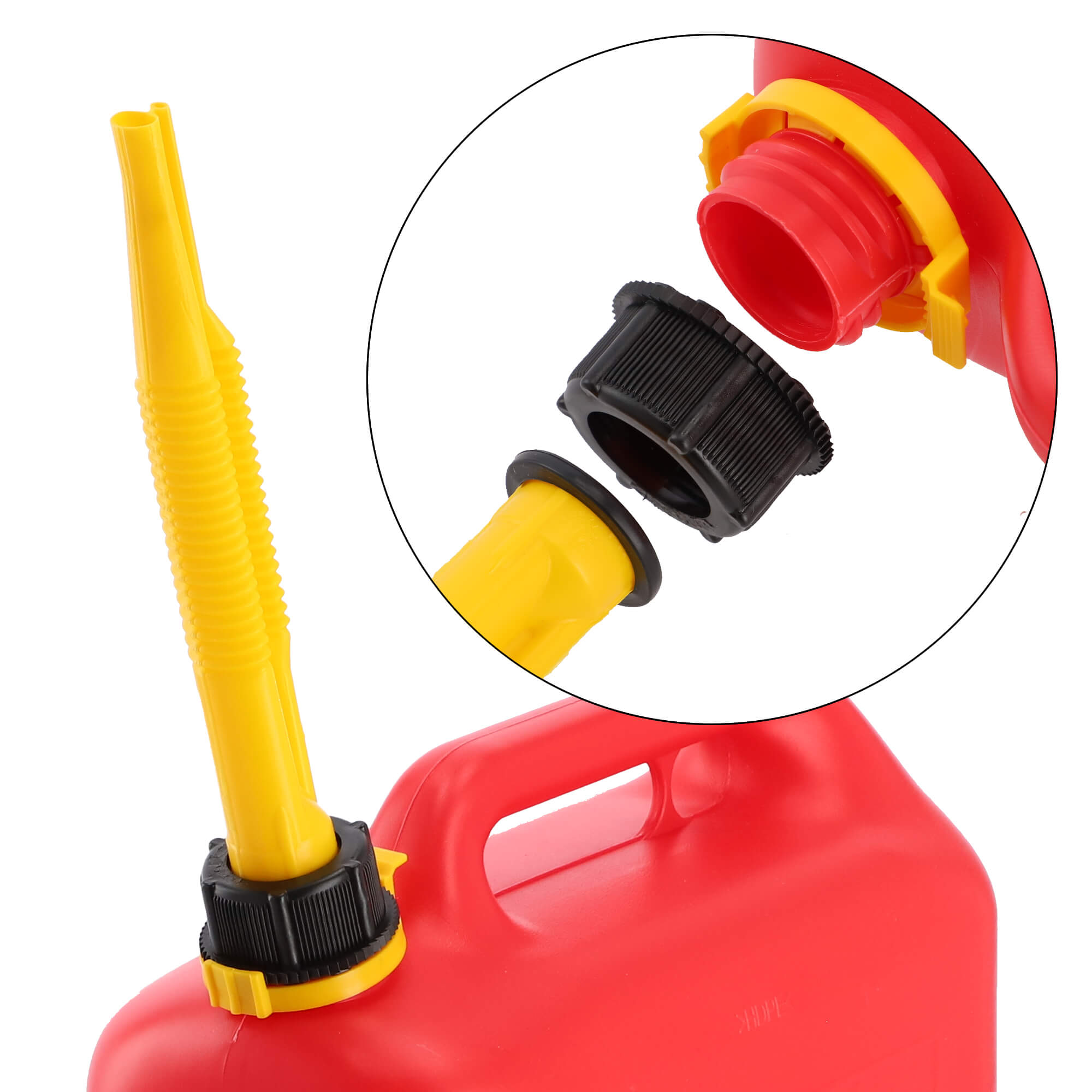 Kanister na paliwo + lejek 12L, czerwony