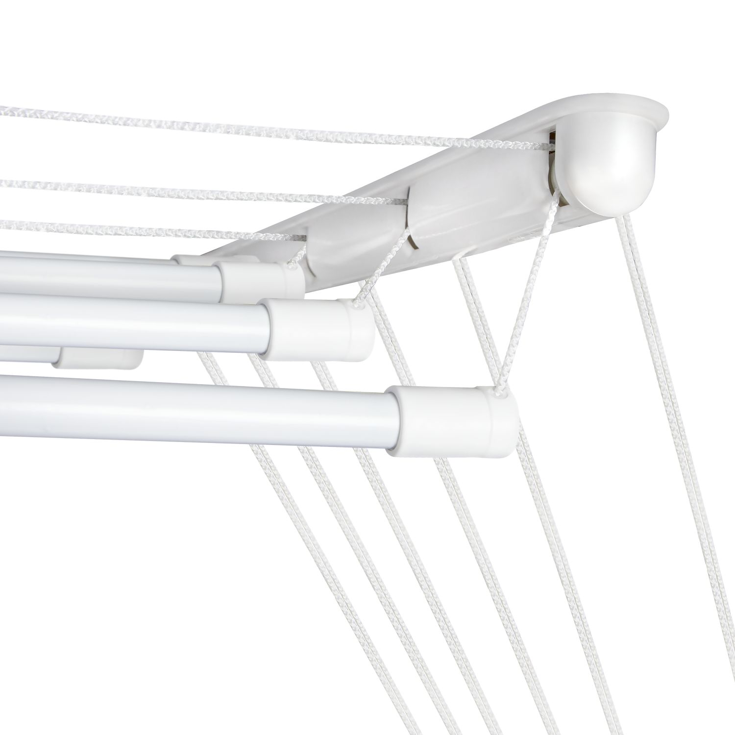 Suszarka sufitowa na pranie Melun 160 cm 6 prętów biała