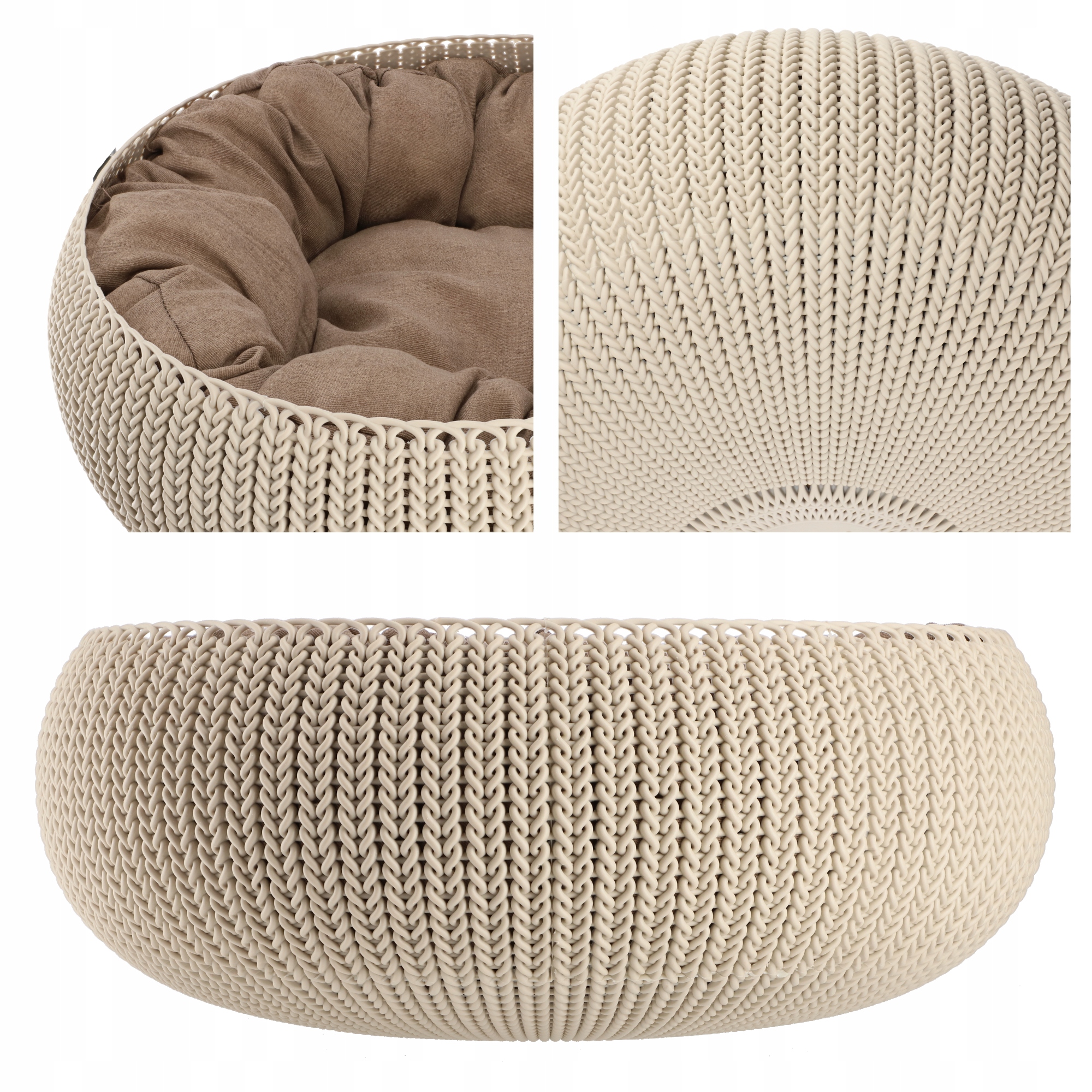 Legowisko dla zwierząt Curver Pet Life, kremowe