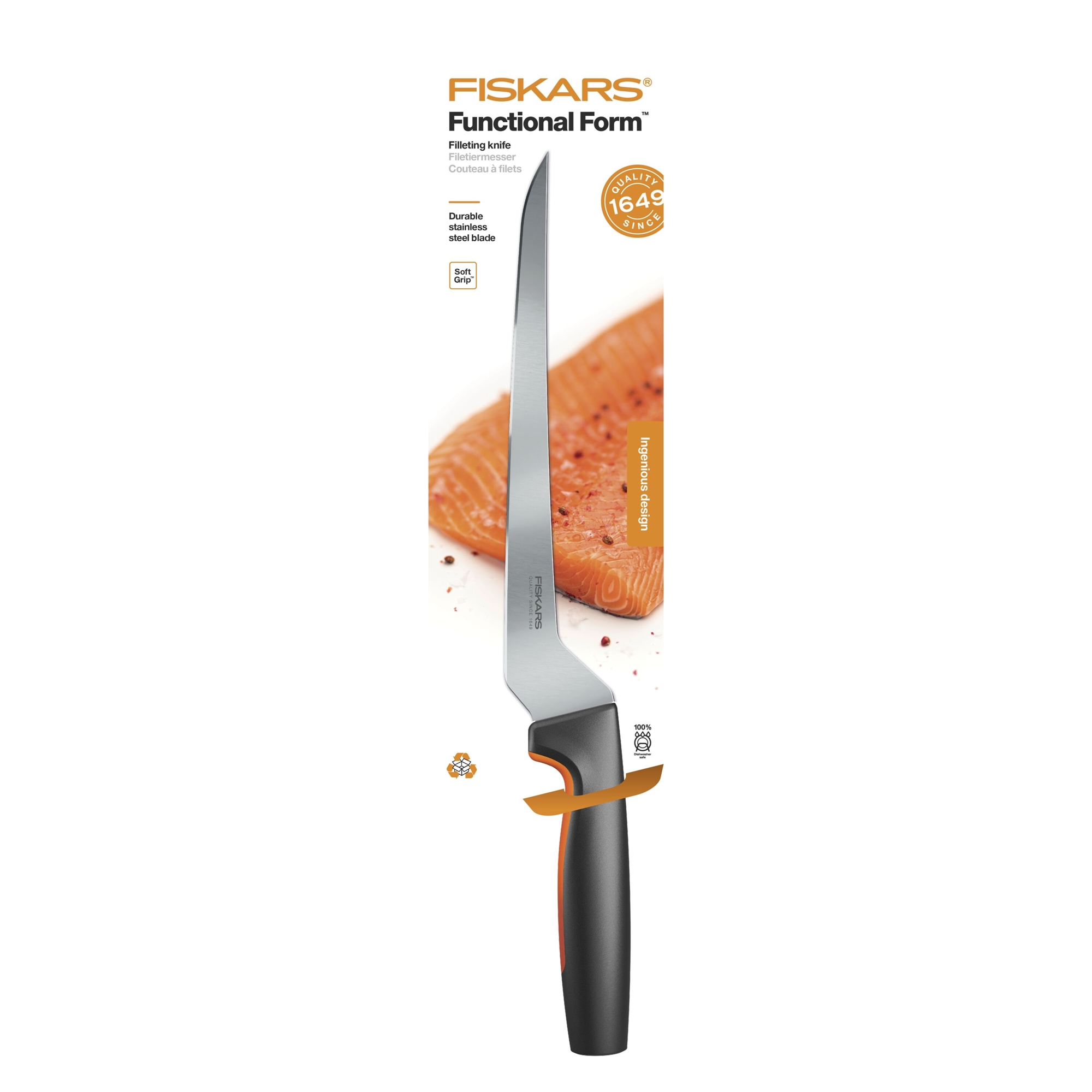 Fiskars 1057540 FF Nóż do filetowania 22 cm