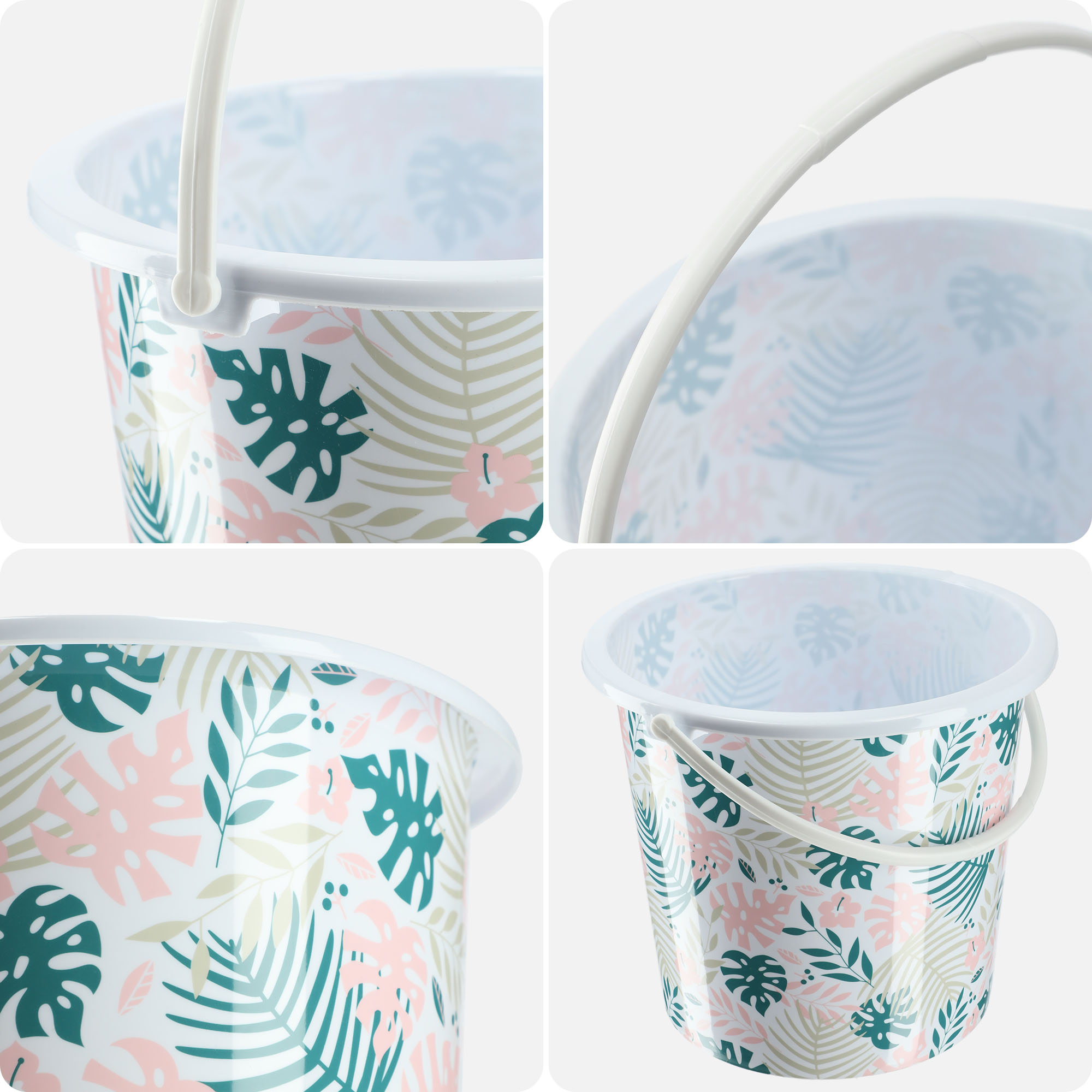 Wiadro plastikowe Ars 5L liście