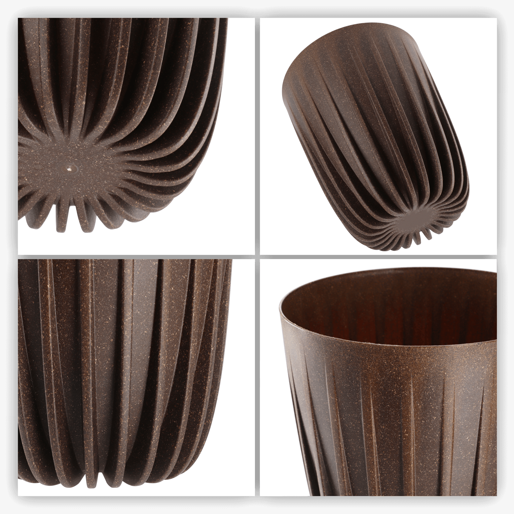 Eko doniczka z wkładem Costa 30 cm, espresso