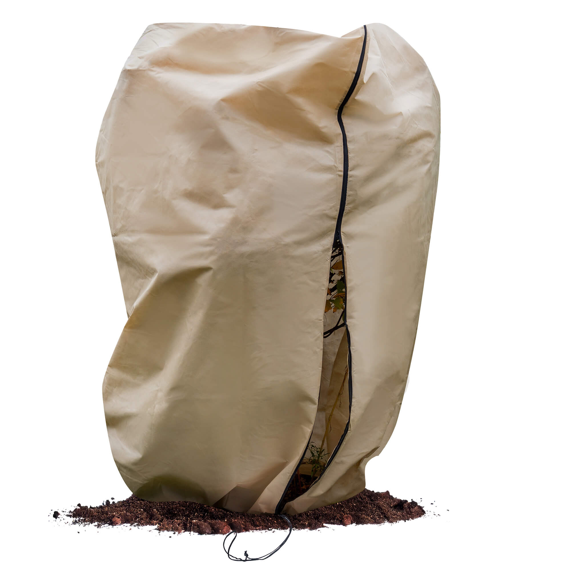 Kaptur ochronny na rośliny Vatan ze ściągaczem 2 x 2.4 m 80 g/m² beżowy 1 szt.