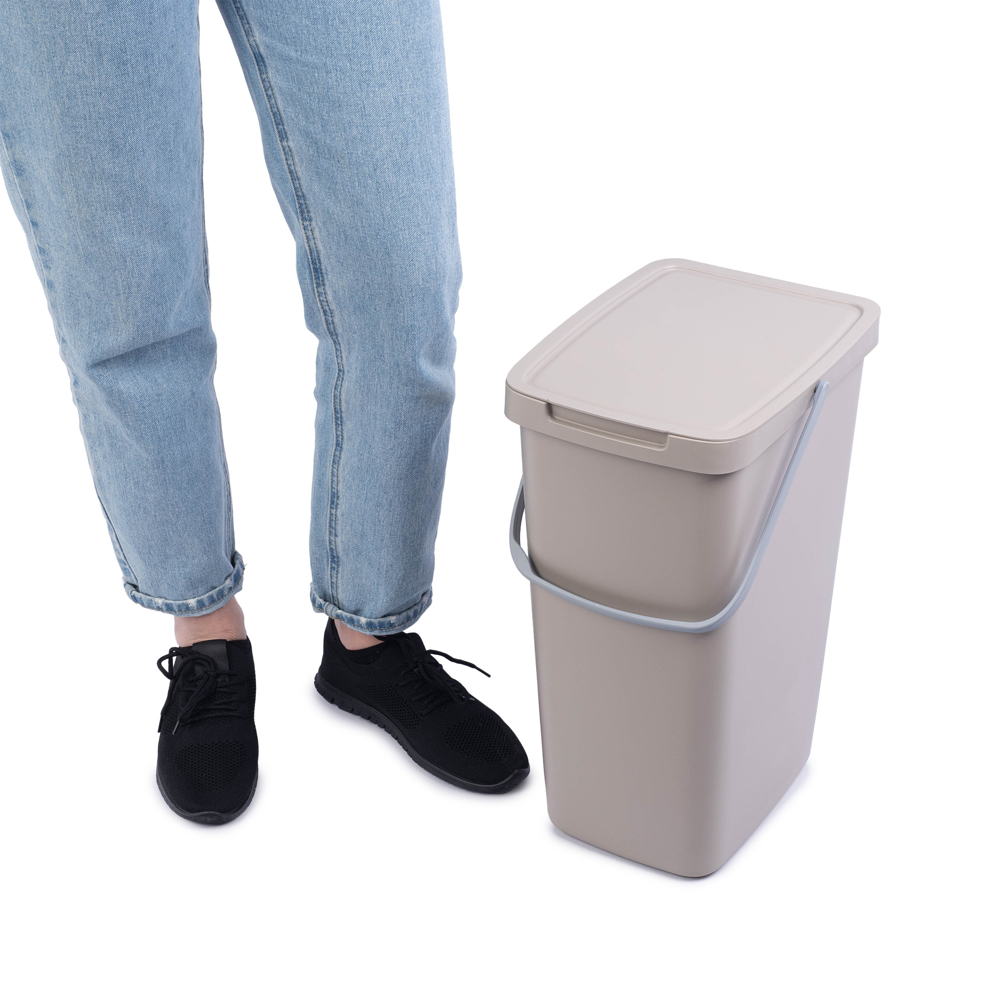 Kosz na śmieci Salans jasny brąz 20L