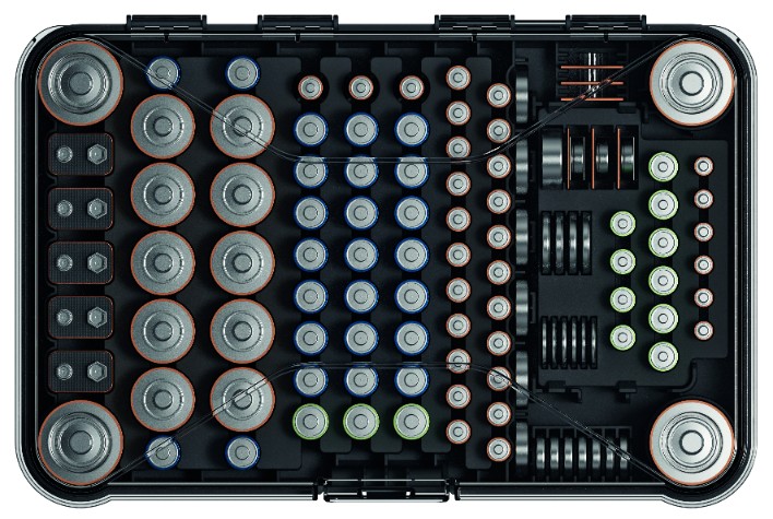 KISTENBERG Organizer na baterie Battery Box - KBB03 - czarny