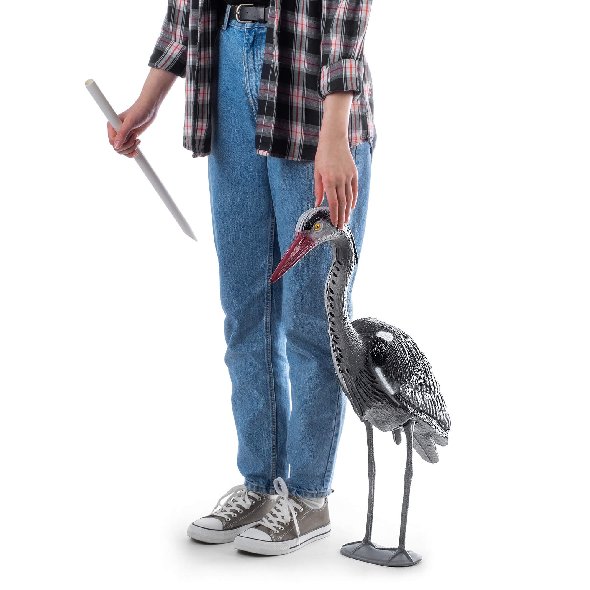 Figurka czapli Casole dekoracja ogrodowa 70 x 61 cm