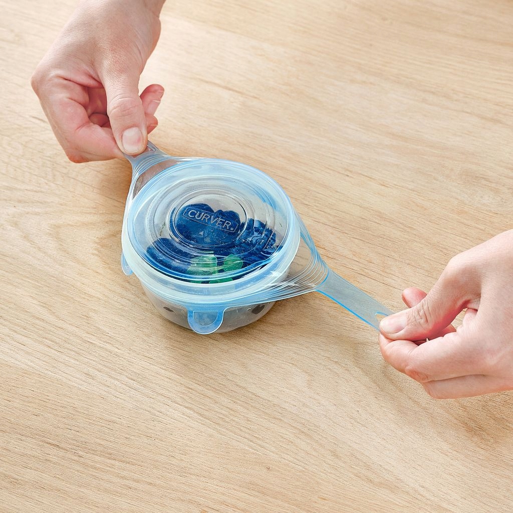 Sylikonowe pokrywki do żywności Curver 6 szt.