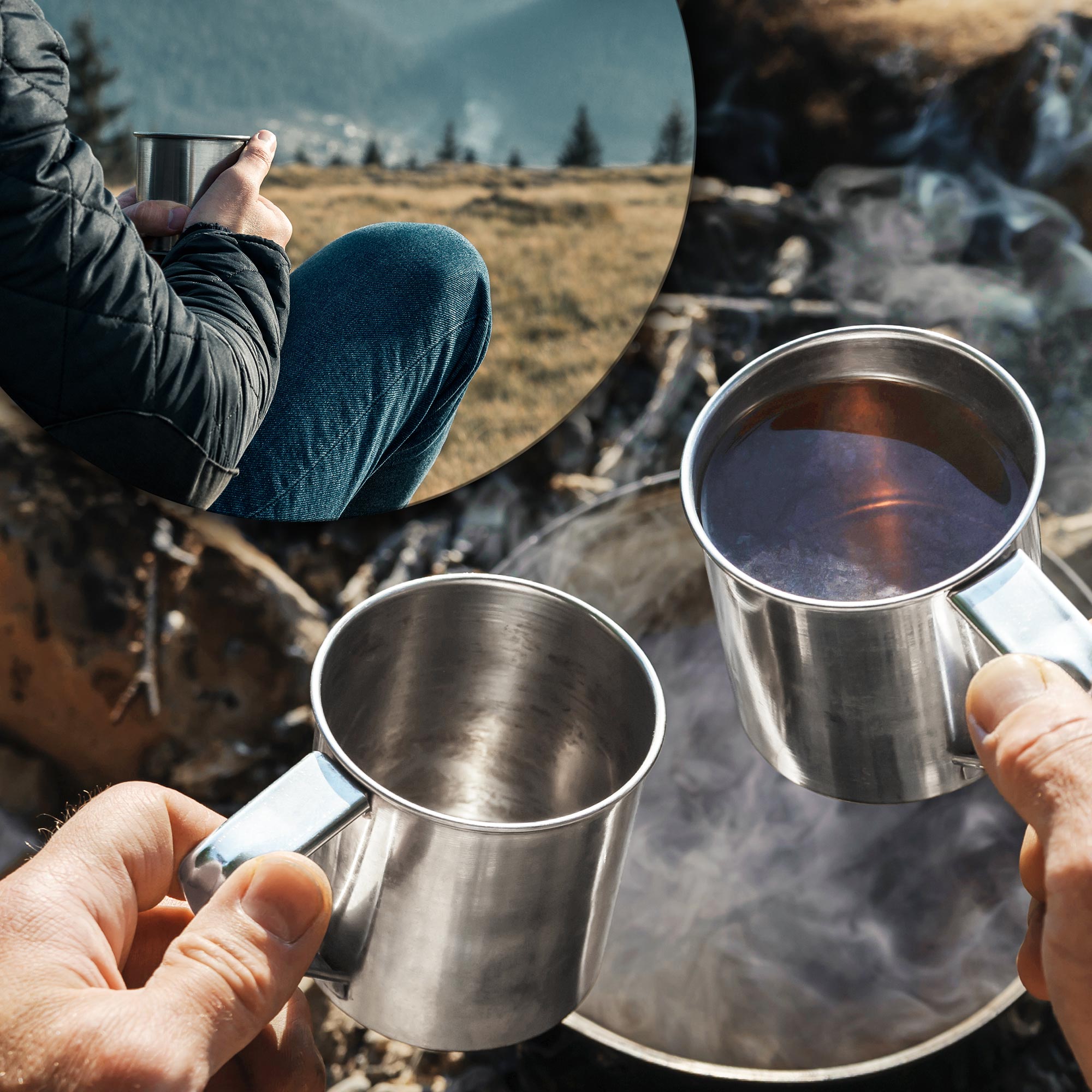 Kubek ze stali nierdzewnej Furlo 9 cm, srebrny