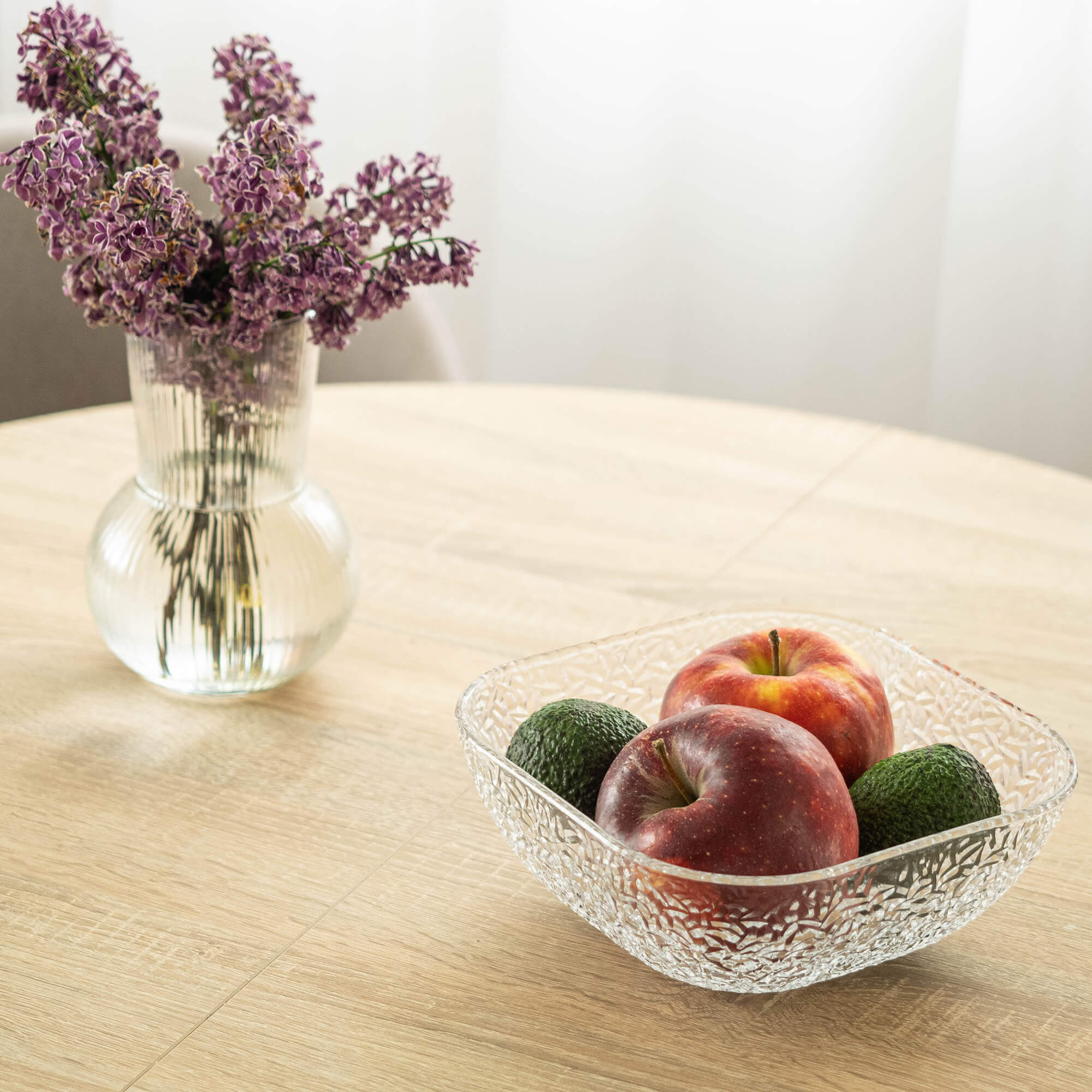 Salaterka szklana Venosa 20 cm wzór lód 1 szt.