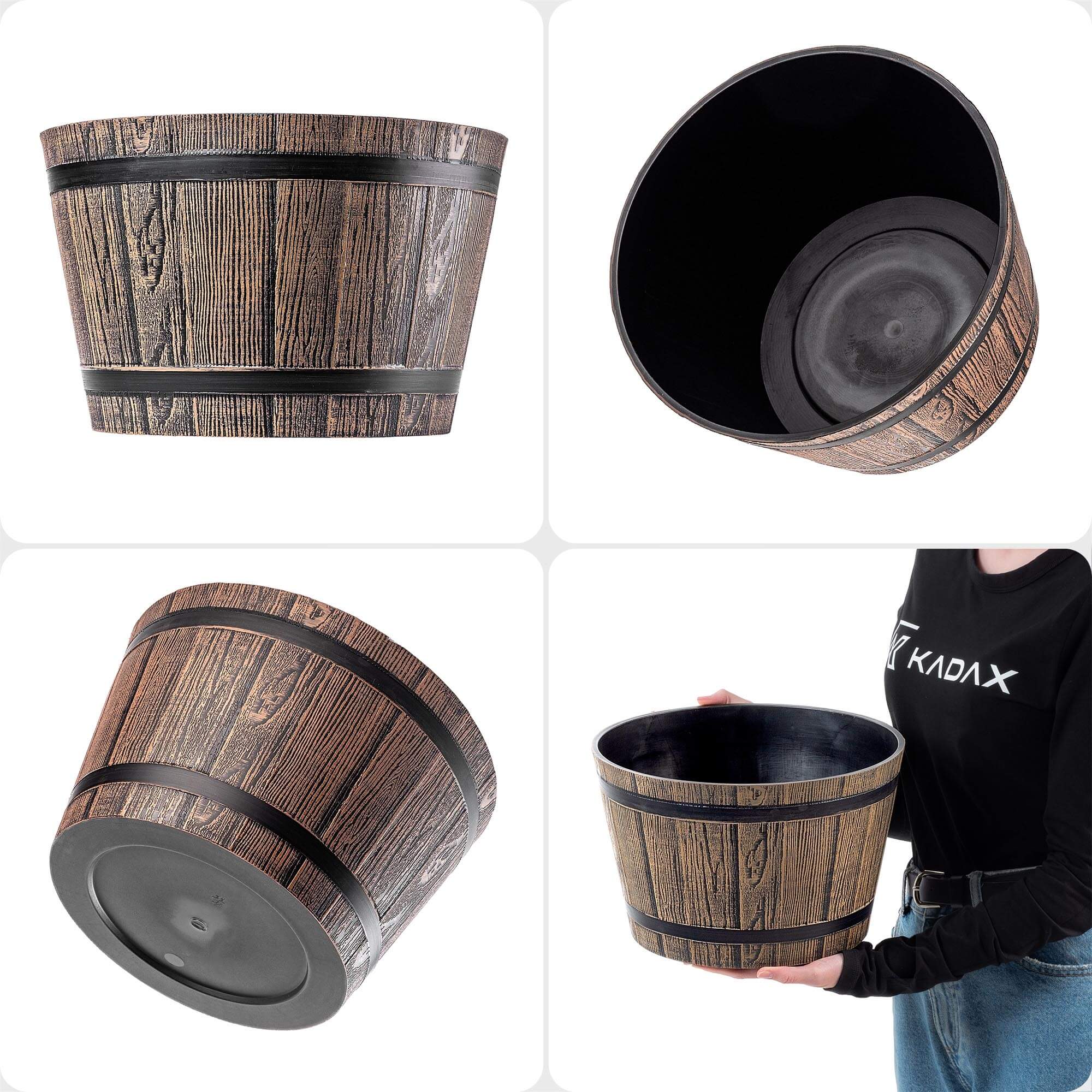 Donica na kwiaty Sori 30 cm mokka