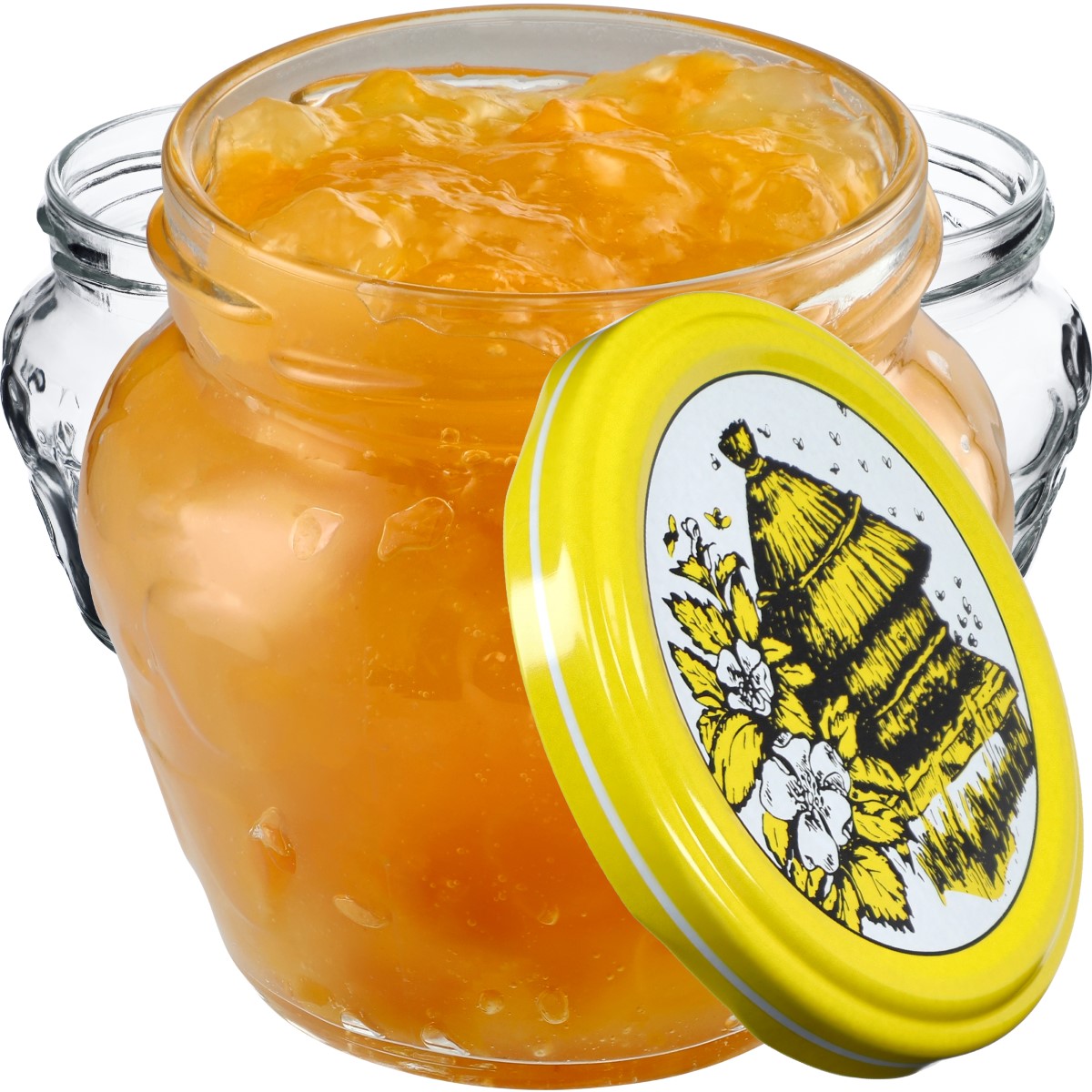 Słoiki Kemi 200ml 100szt 66mm + wieczka "Pszczoły"
