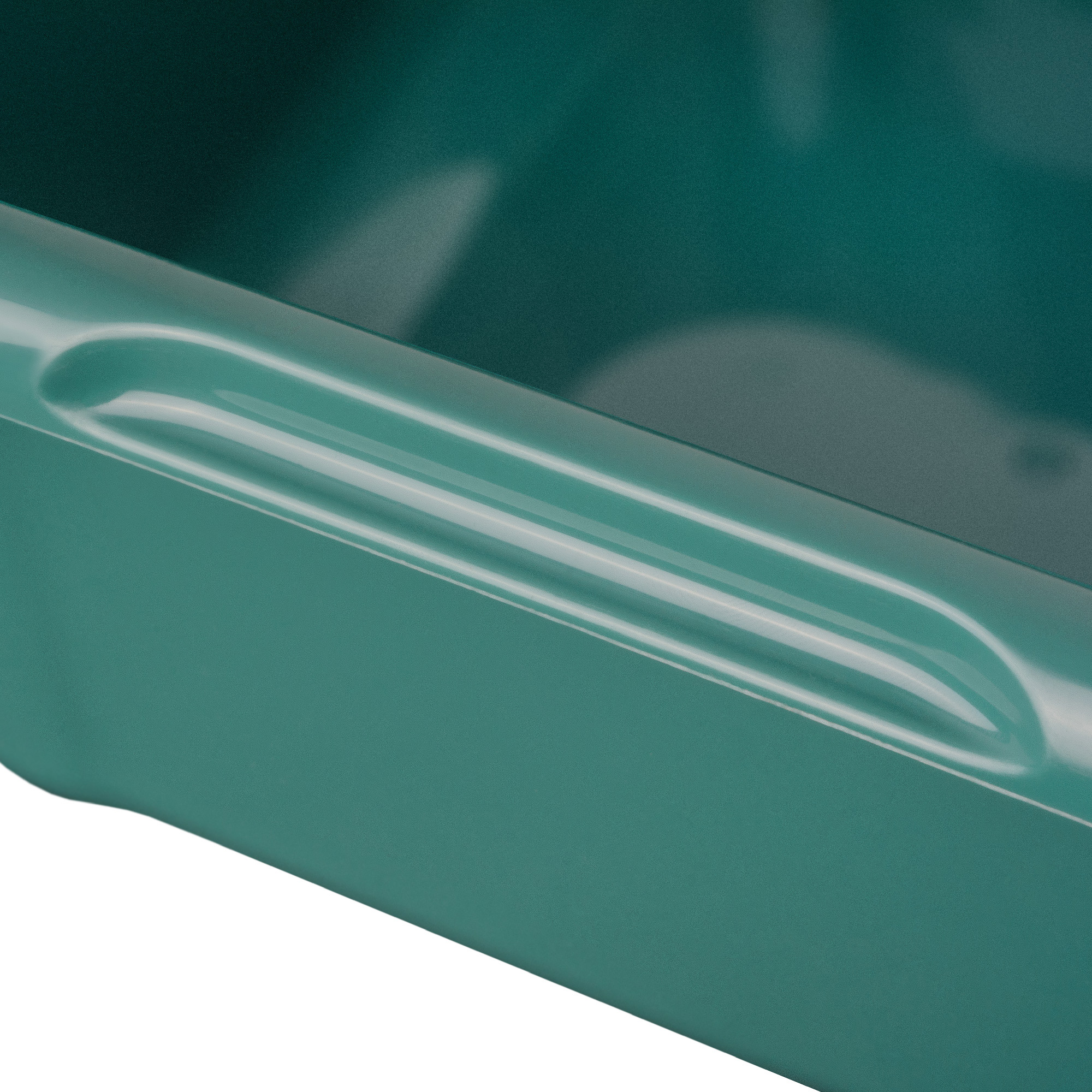 Miska kwadratowa do łazienki Kollo 8L zielony